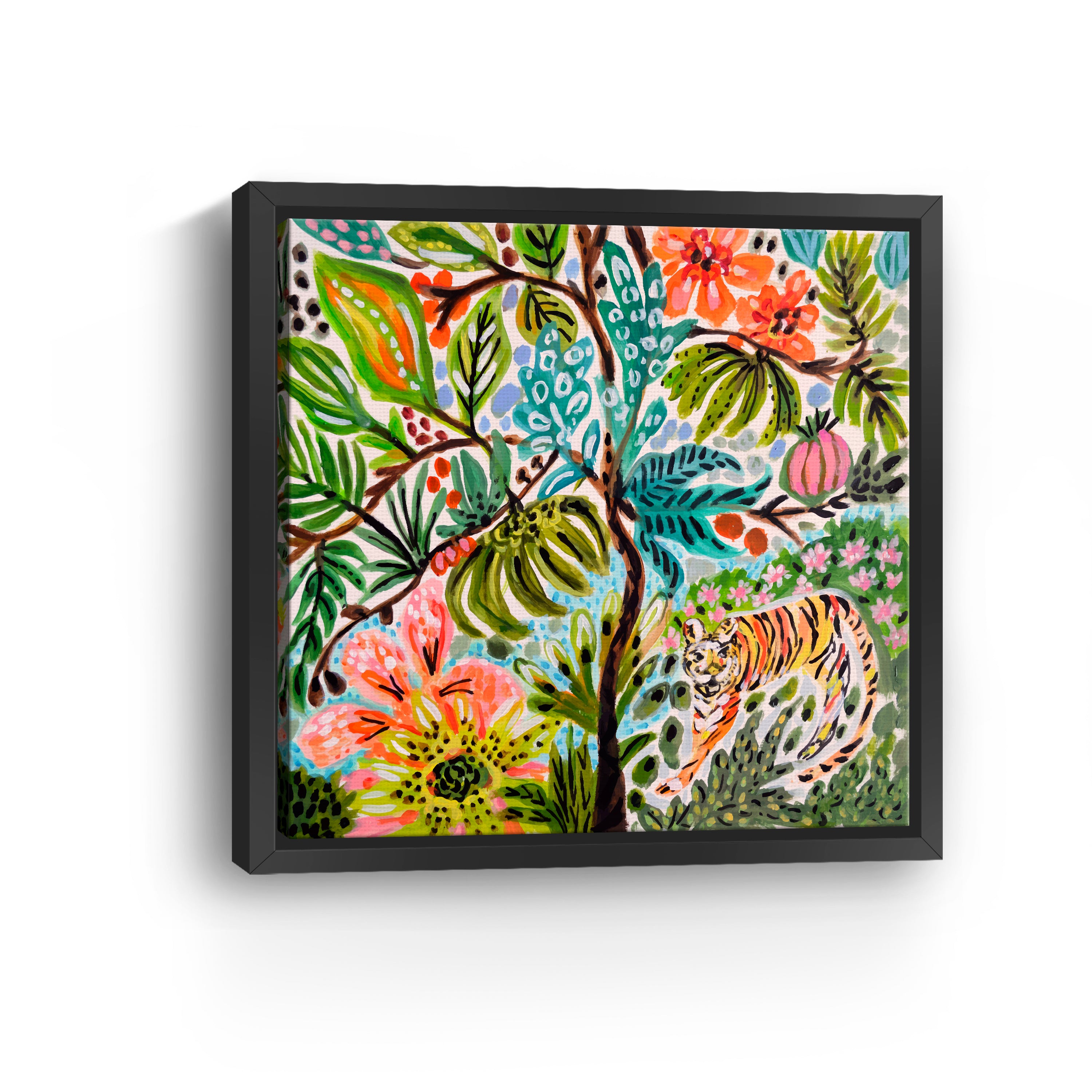 Jungle Cat Landscape Canvas Giclee