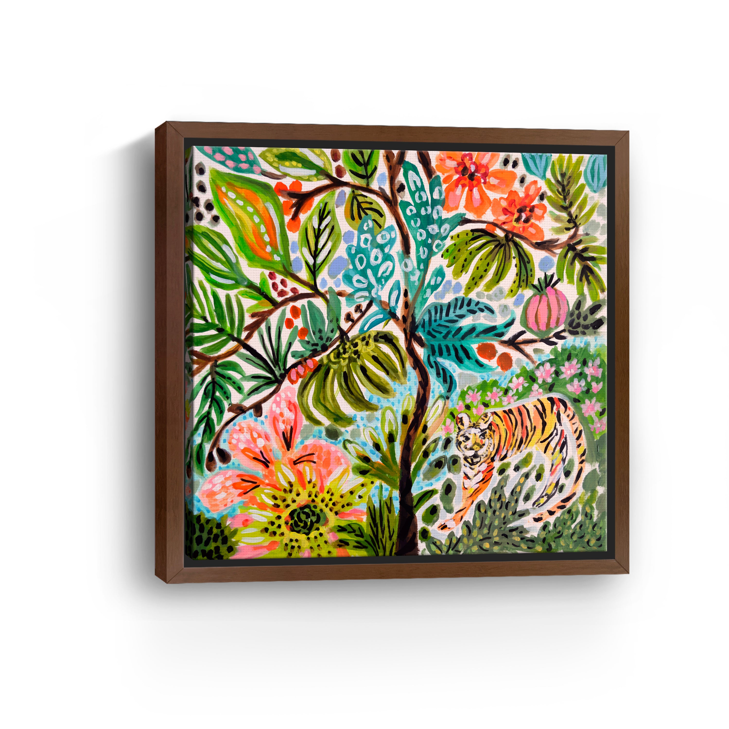 Jungle Cat Landscape Canvas Giclee