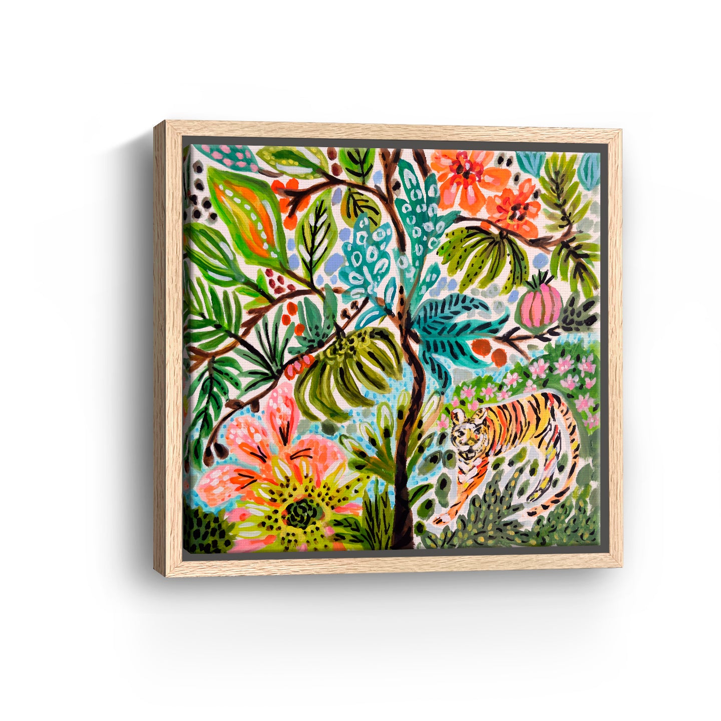 Jungle Cat Landscape Canvas Giclee