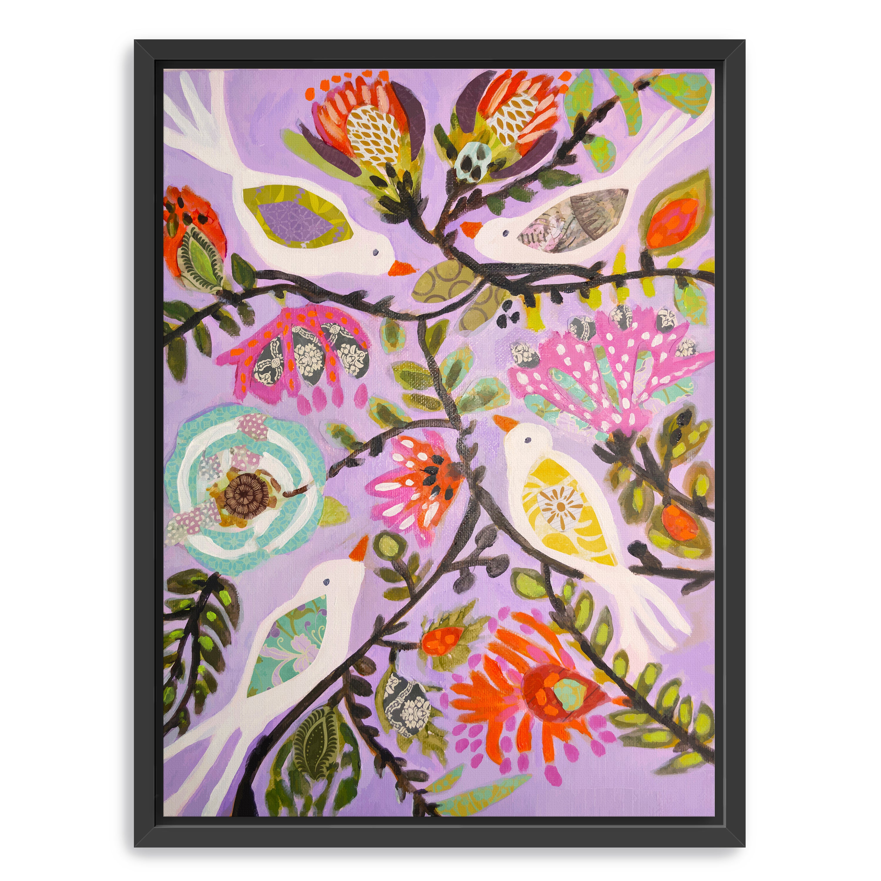 Bird Garden Canvas Giclee