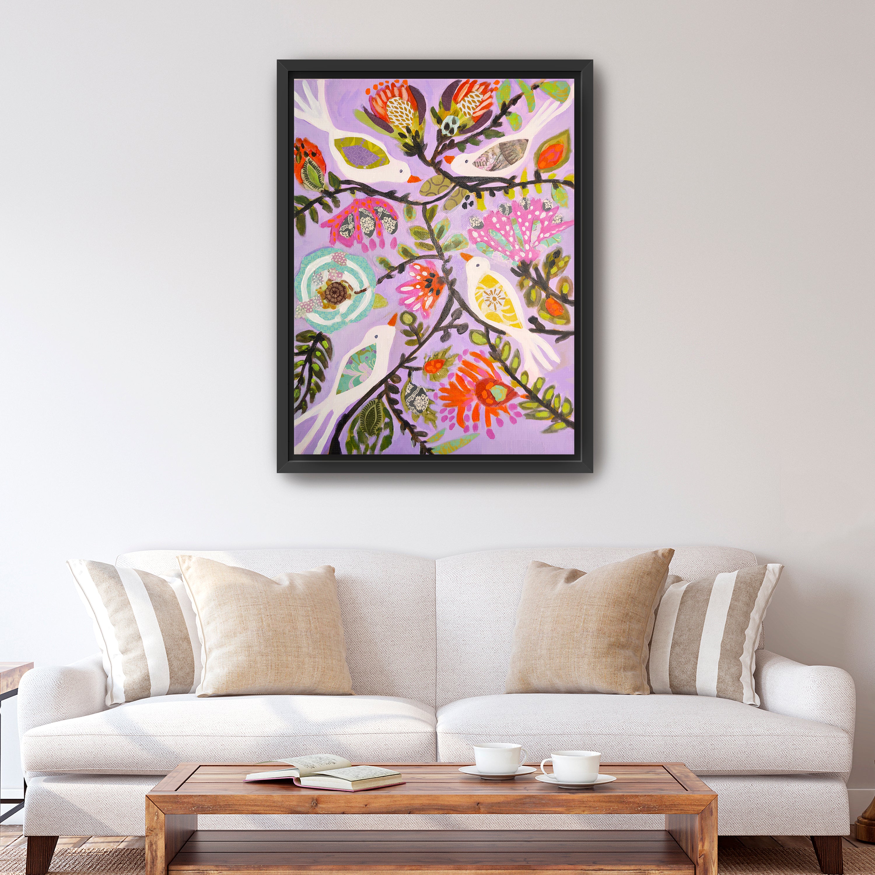 Bird Garden Canvas Giclee