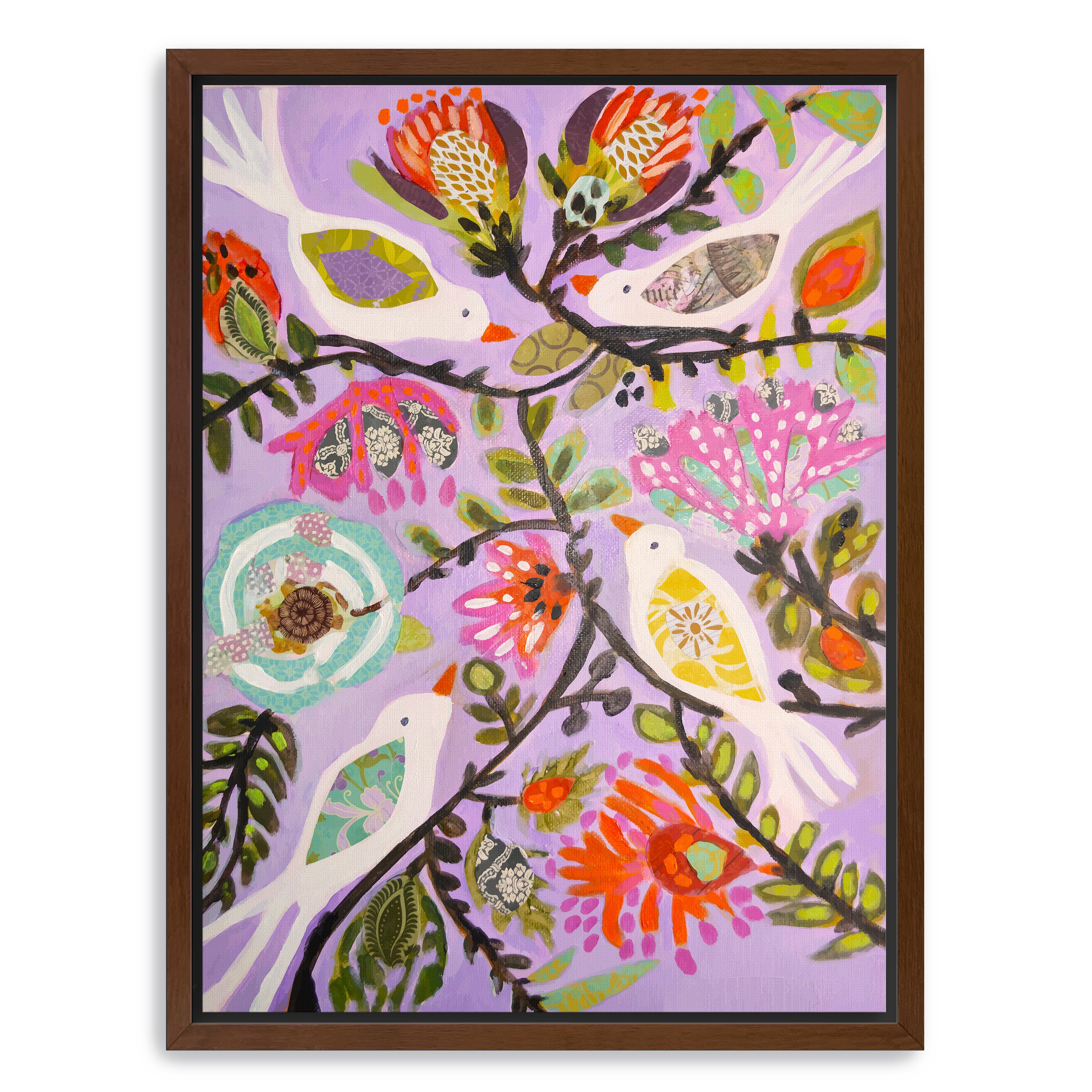 Bird Garden Canvas Giclee