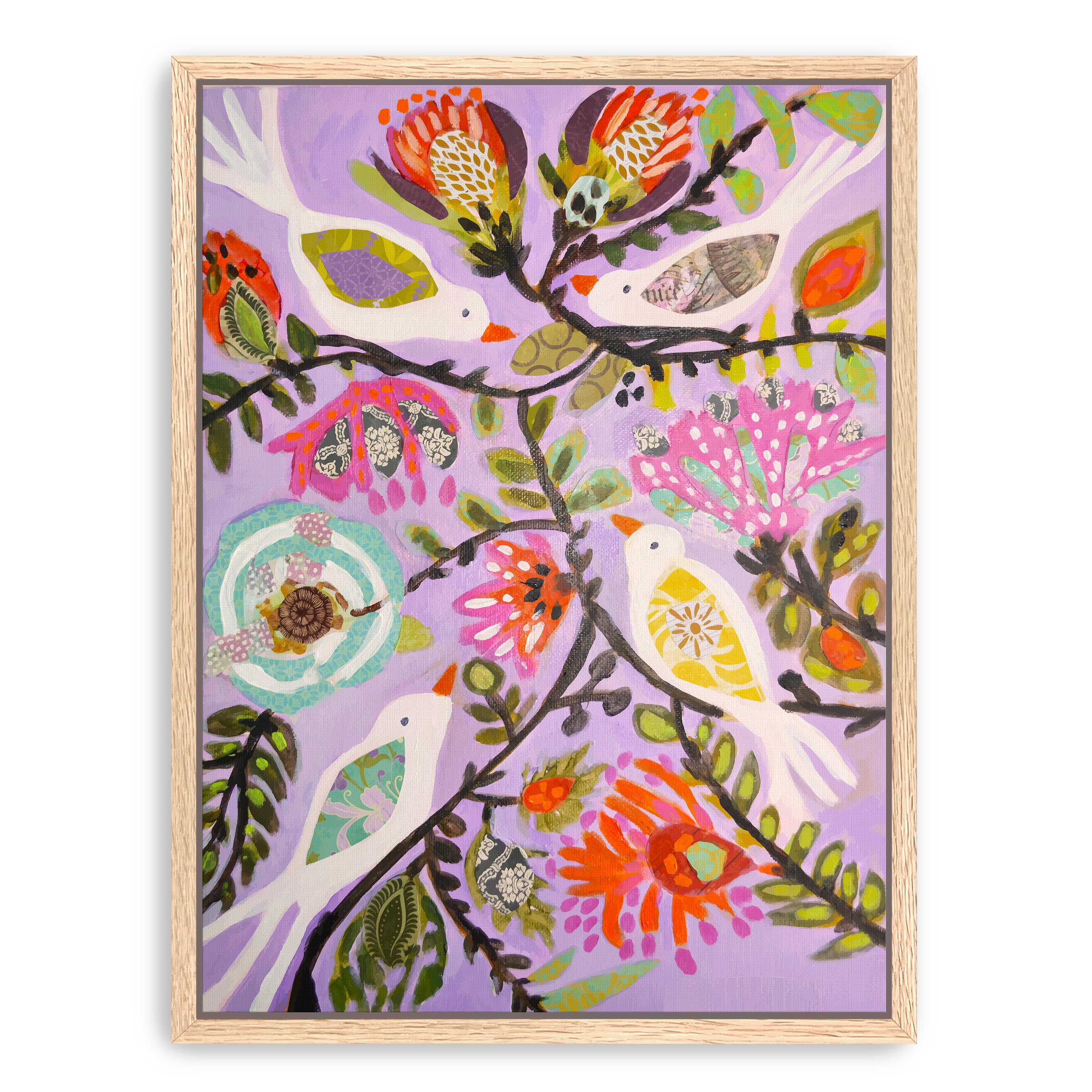 Bird Garden Canvas Giclee