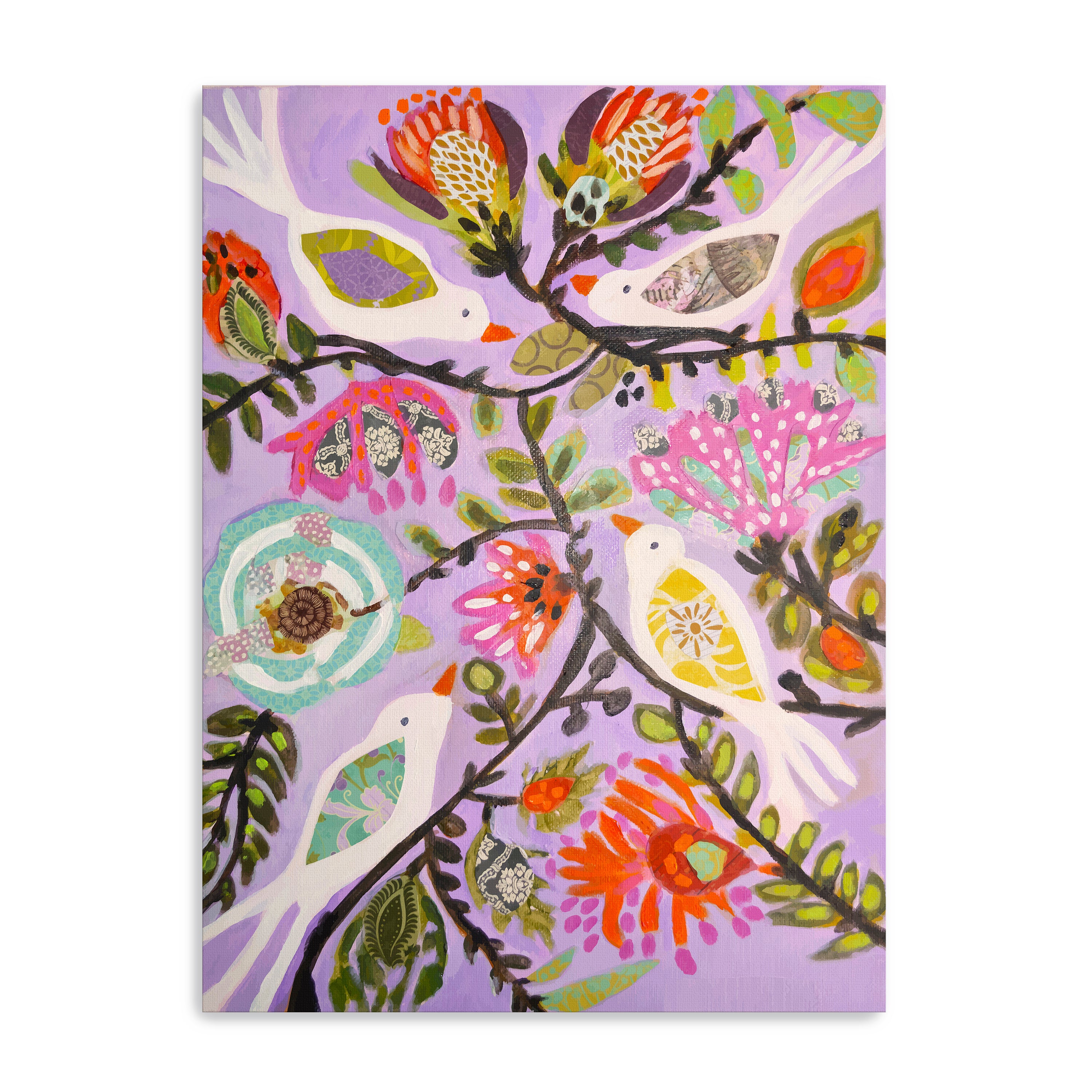 Bird Garden Canvas Giclee