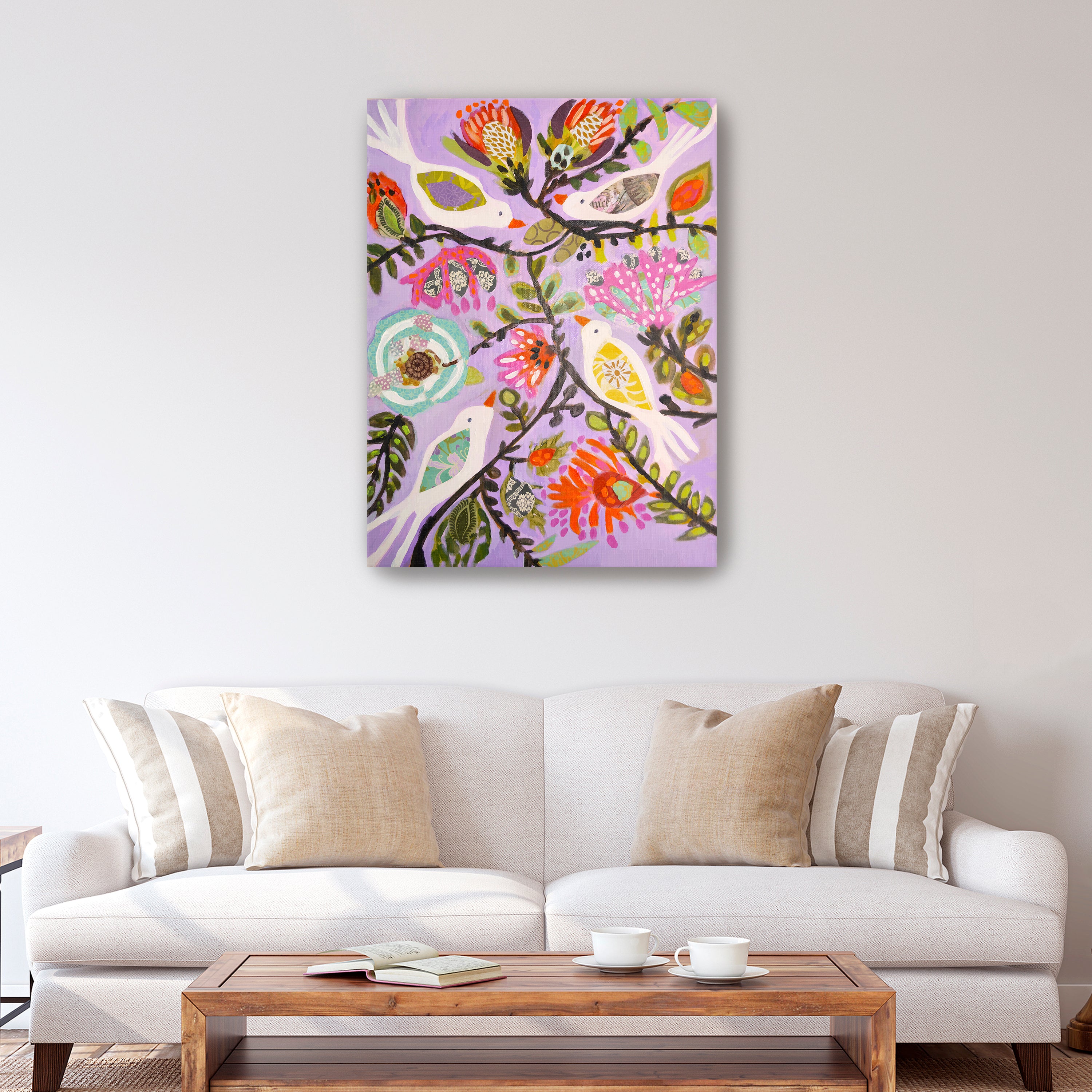 Bird Garden Canvas Giclee