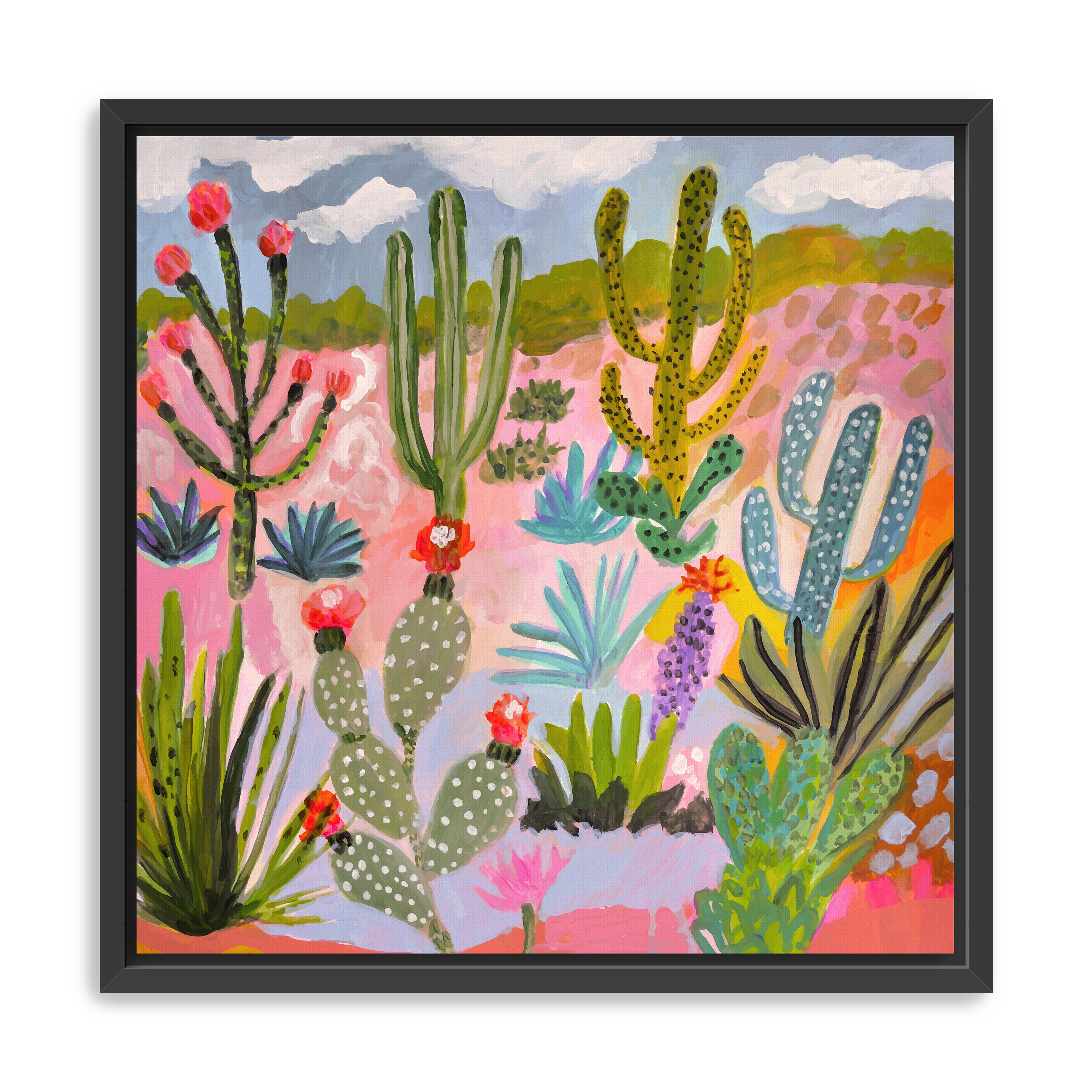 Cactus Garden 1 Canvas Giclee