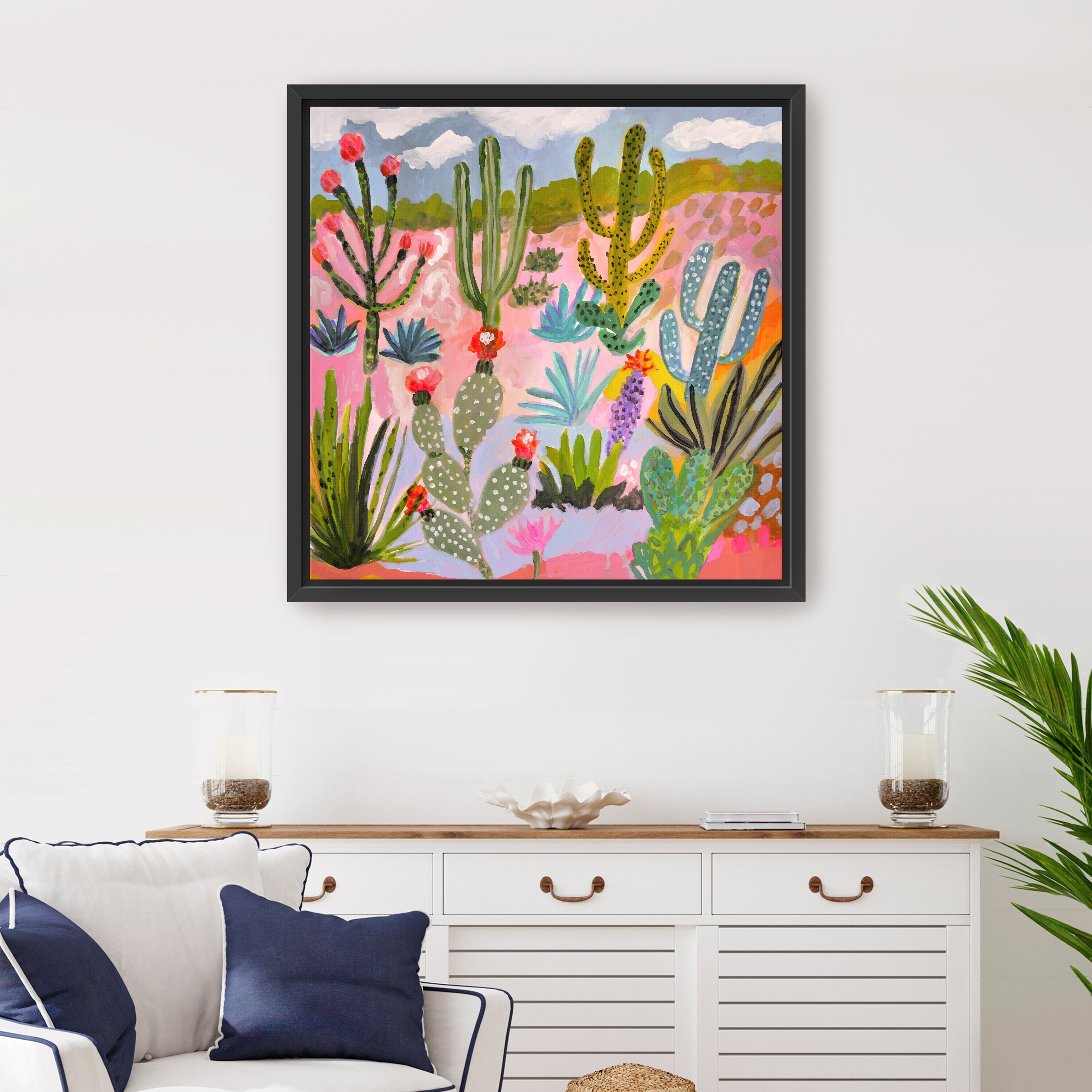 Cactus Garden 1 Canvas Giclee