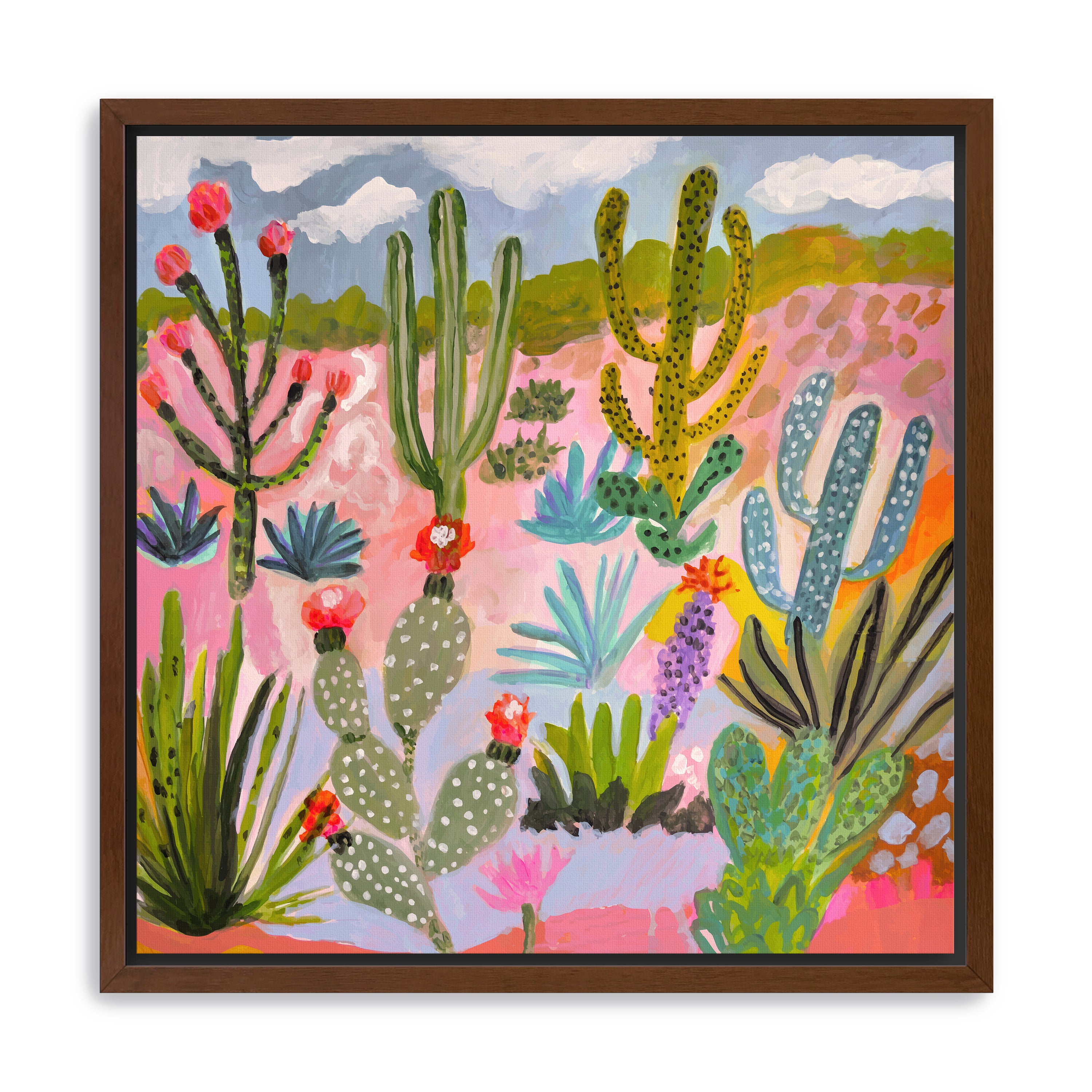 Cactus Garden 1 Canvas Giclee