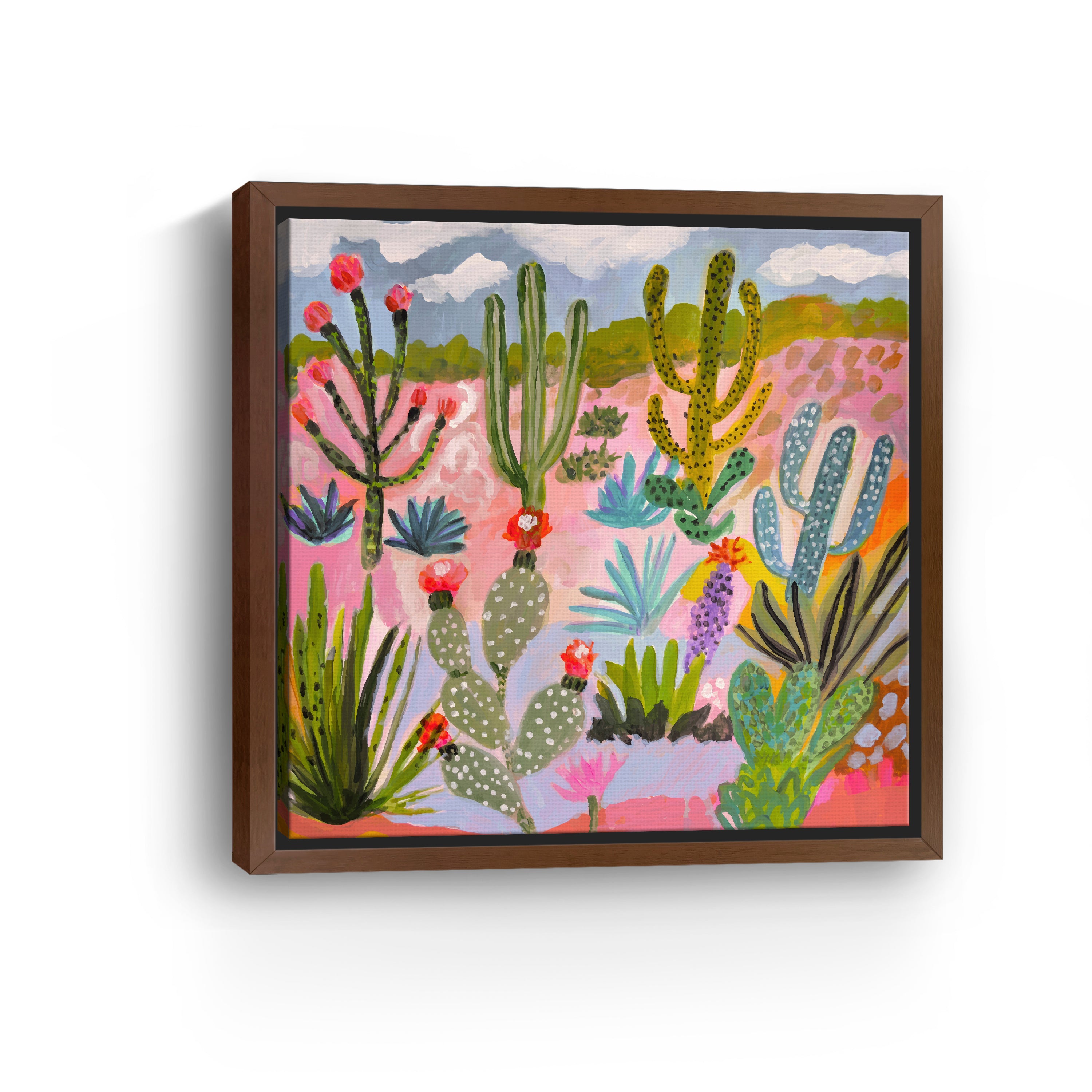 Cactus Garden 1 Canvas Giclee