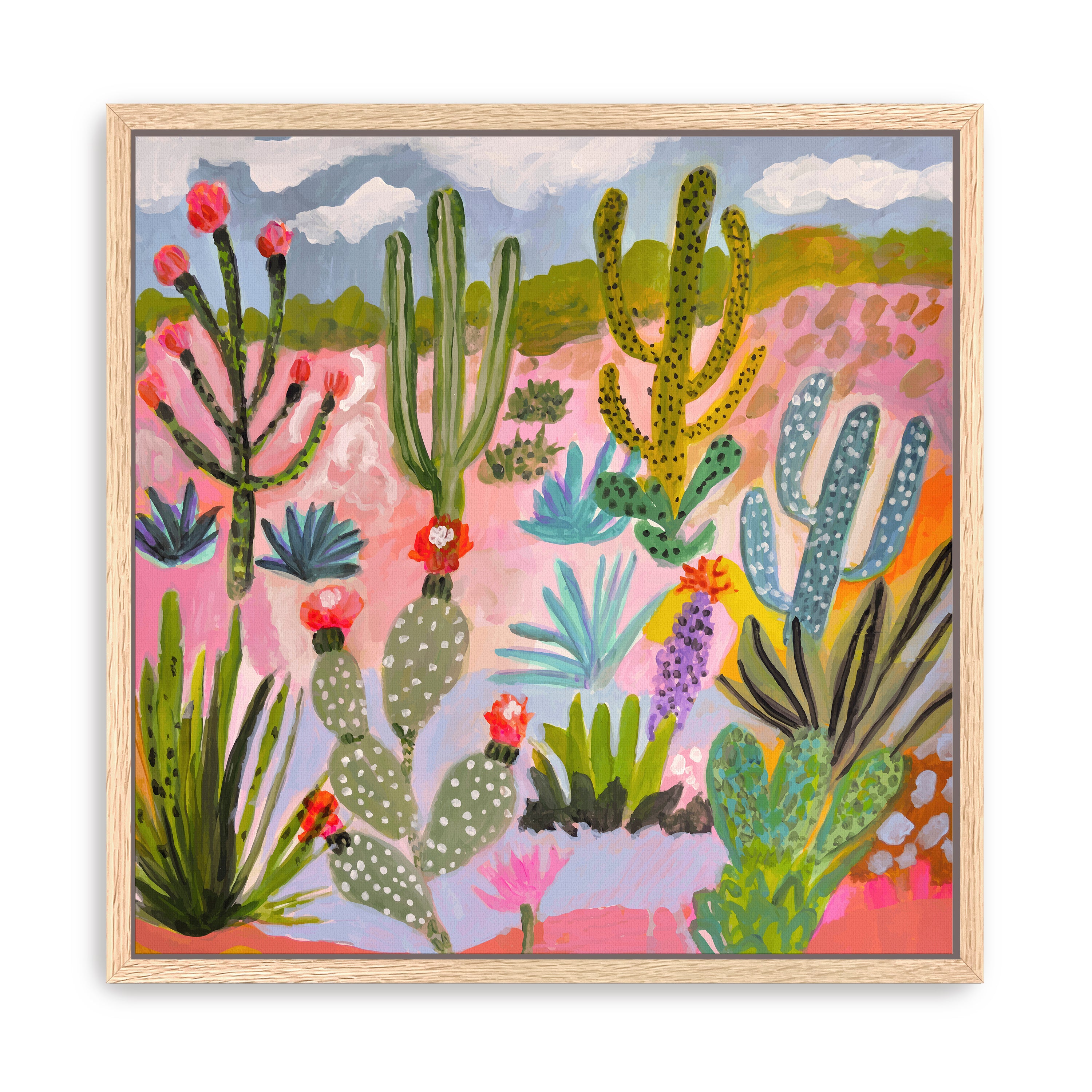 Cactus Garden 1 Canvas Giclee