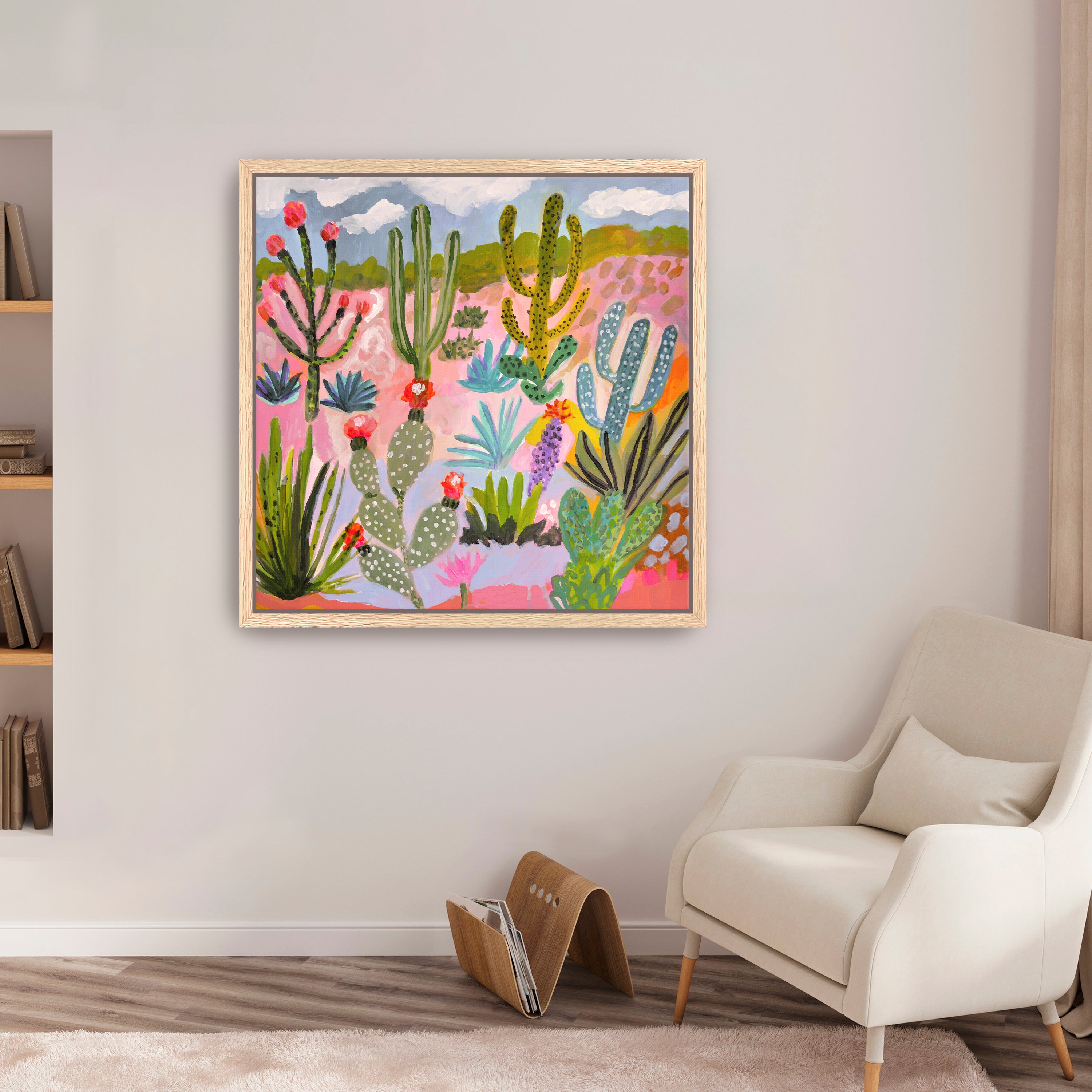 Cactus Garden 1 Canvas Giclee