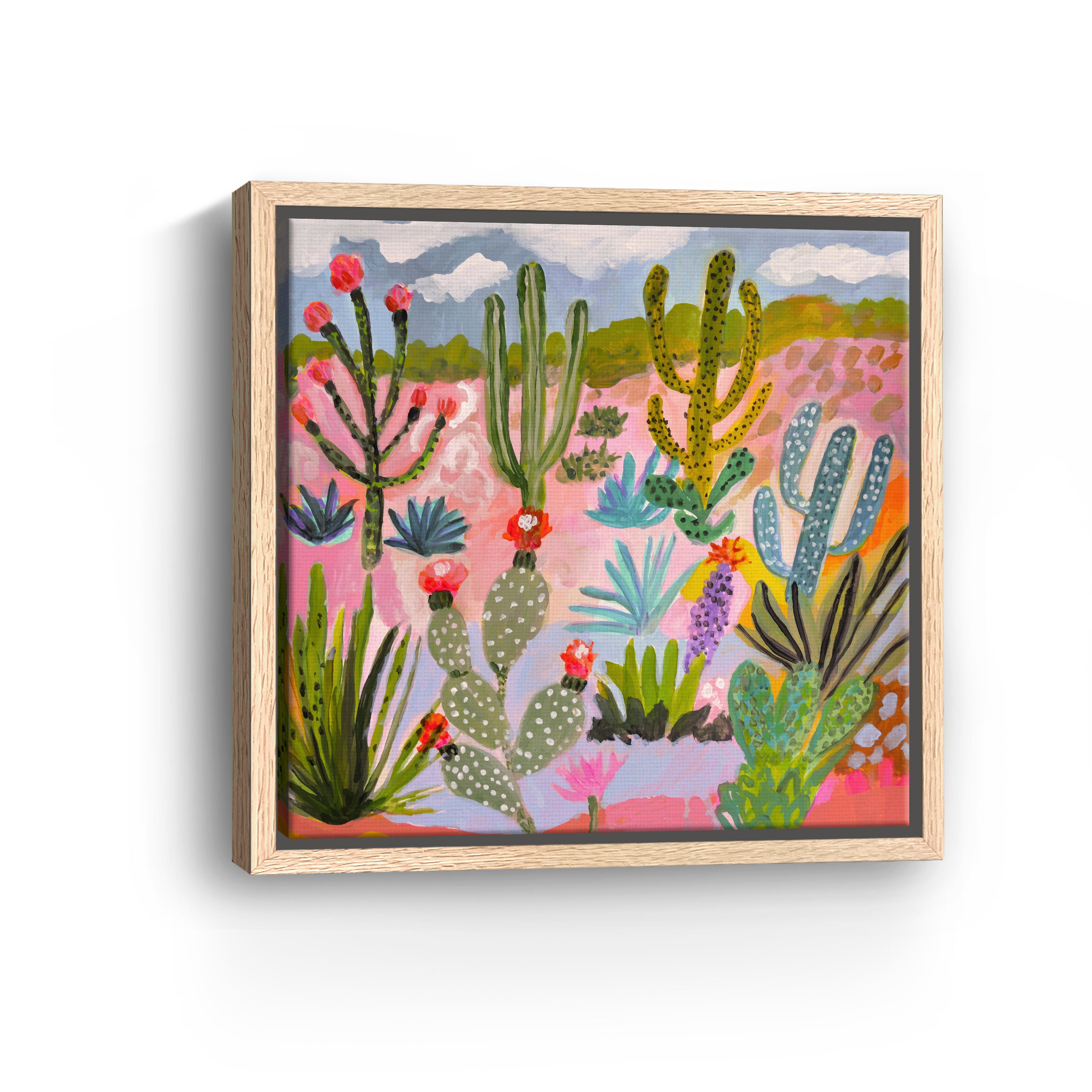Cactus Garden 1 Canvas Giclee