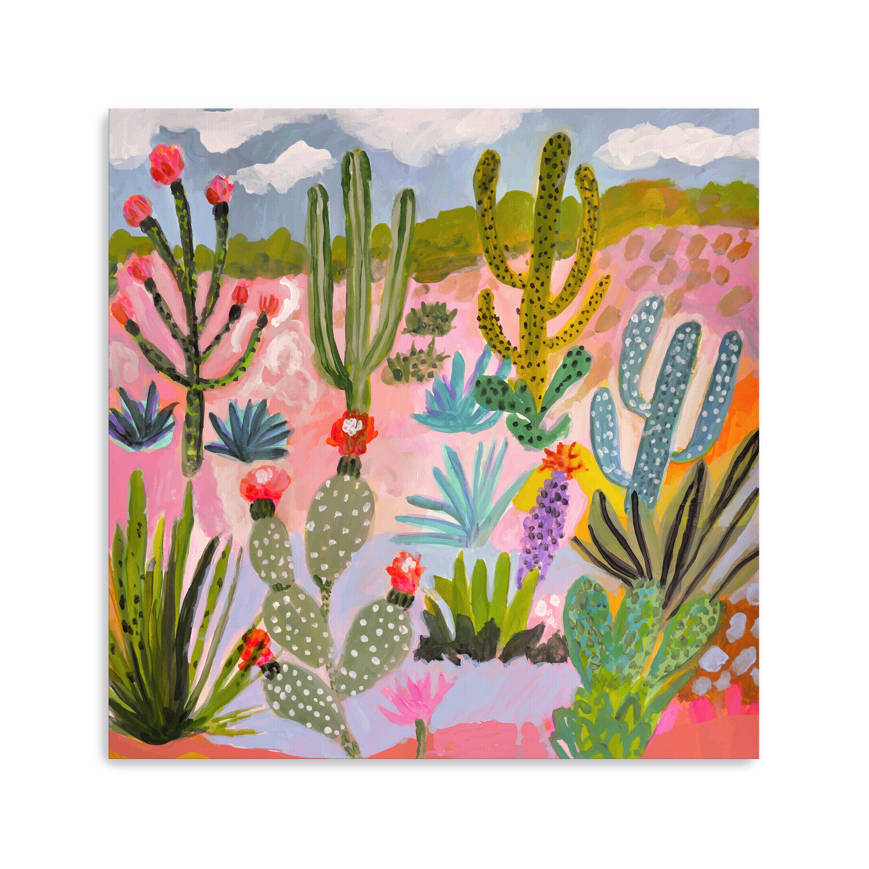 Cactus Garden 1 Canvas Giclee