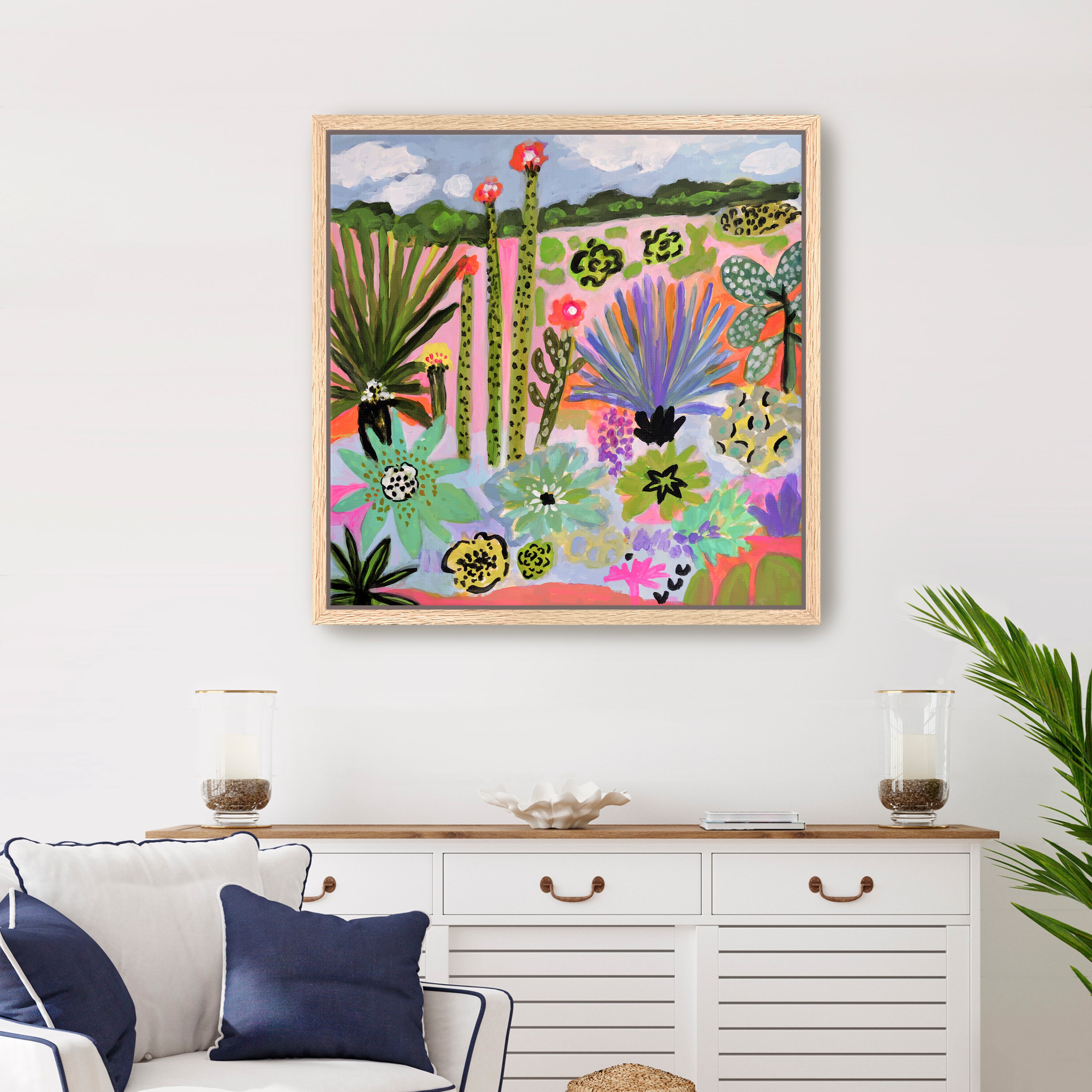 Cactus Garden 2 Canvas Giclee
