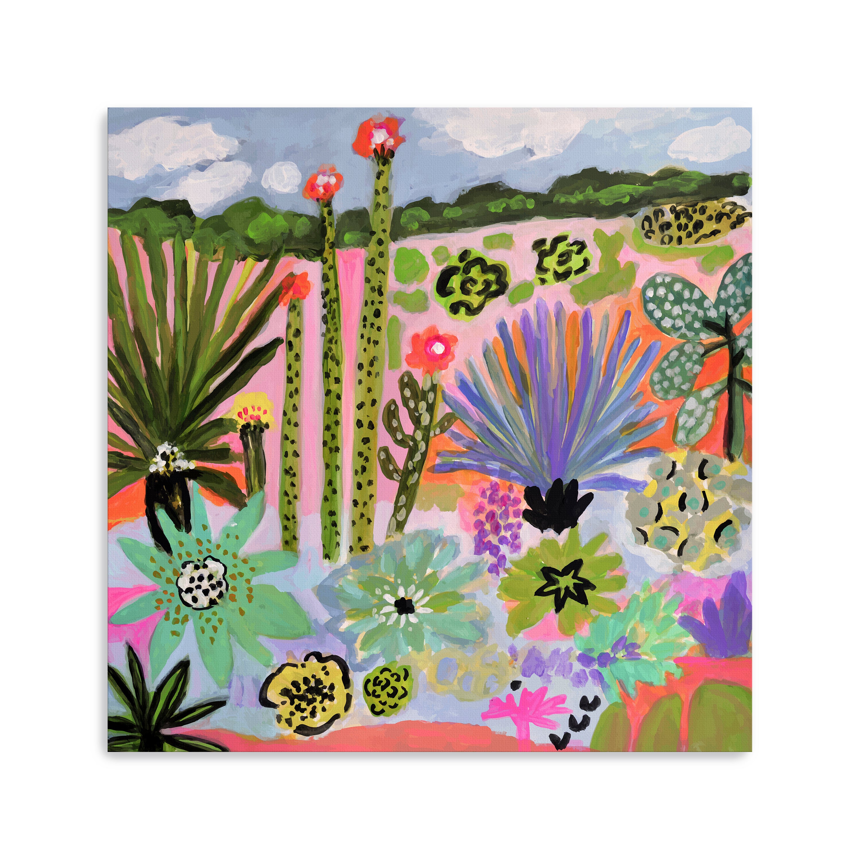 Cactus Garden 2 Canvas Giclee