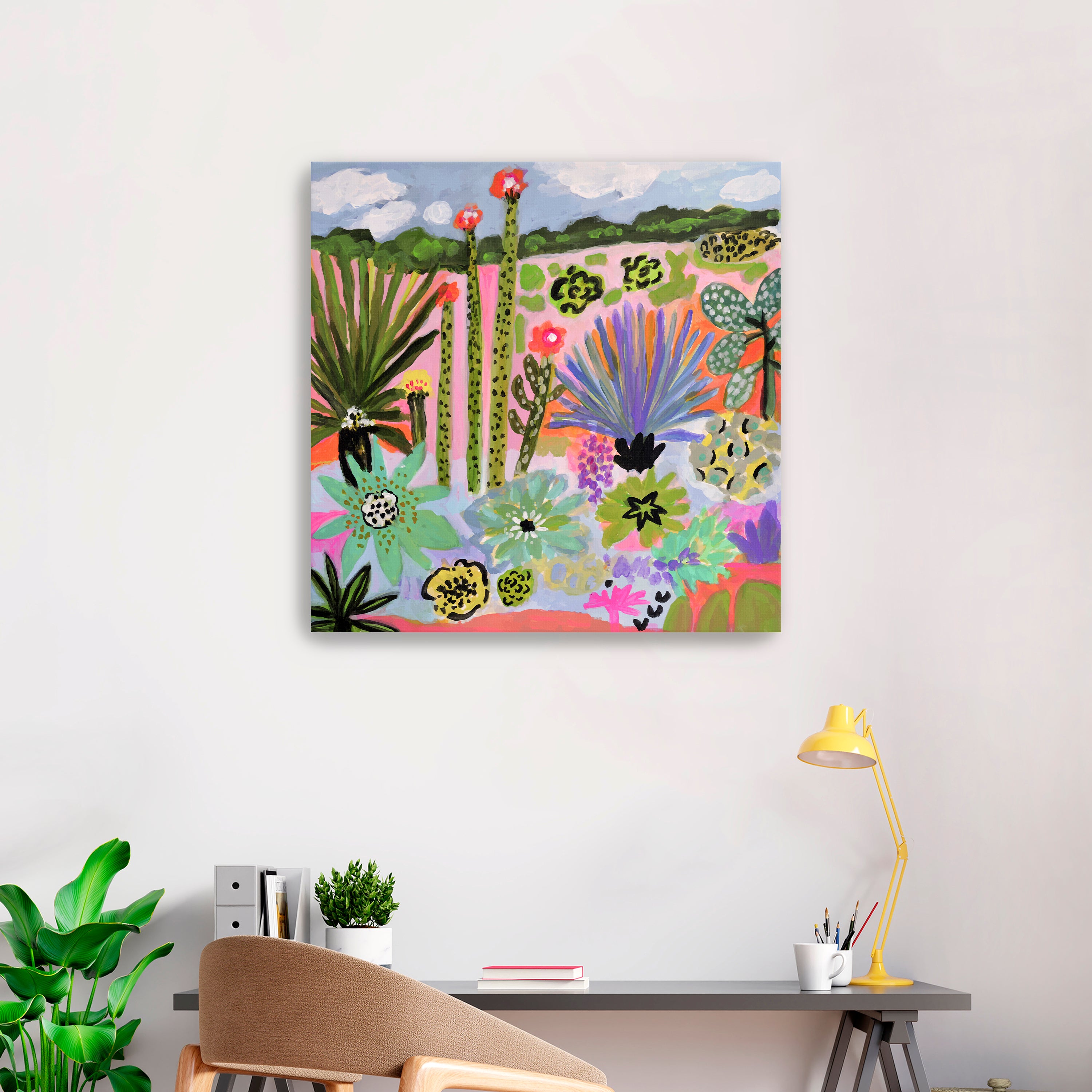 Cactus Garden 2 Canvas Giclee