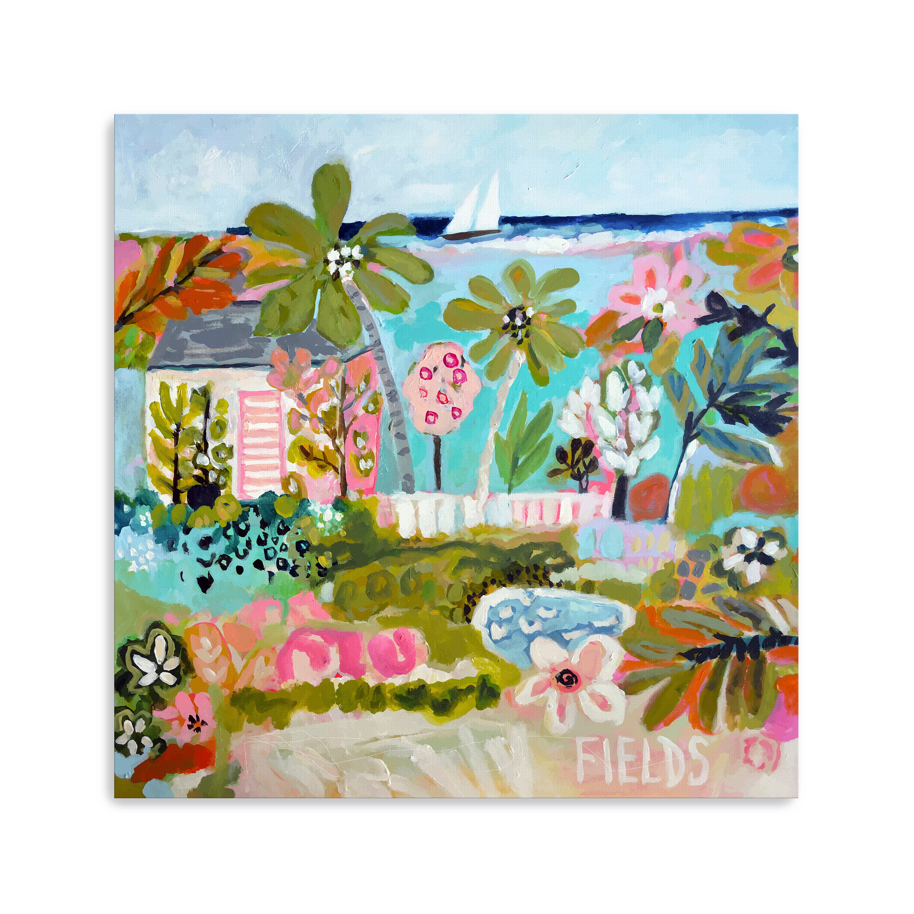 Island Cottage 1 Canvas Giclee