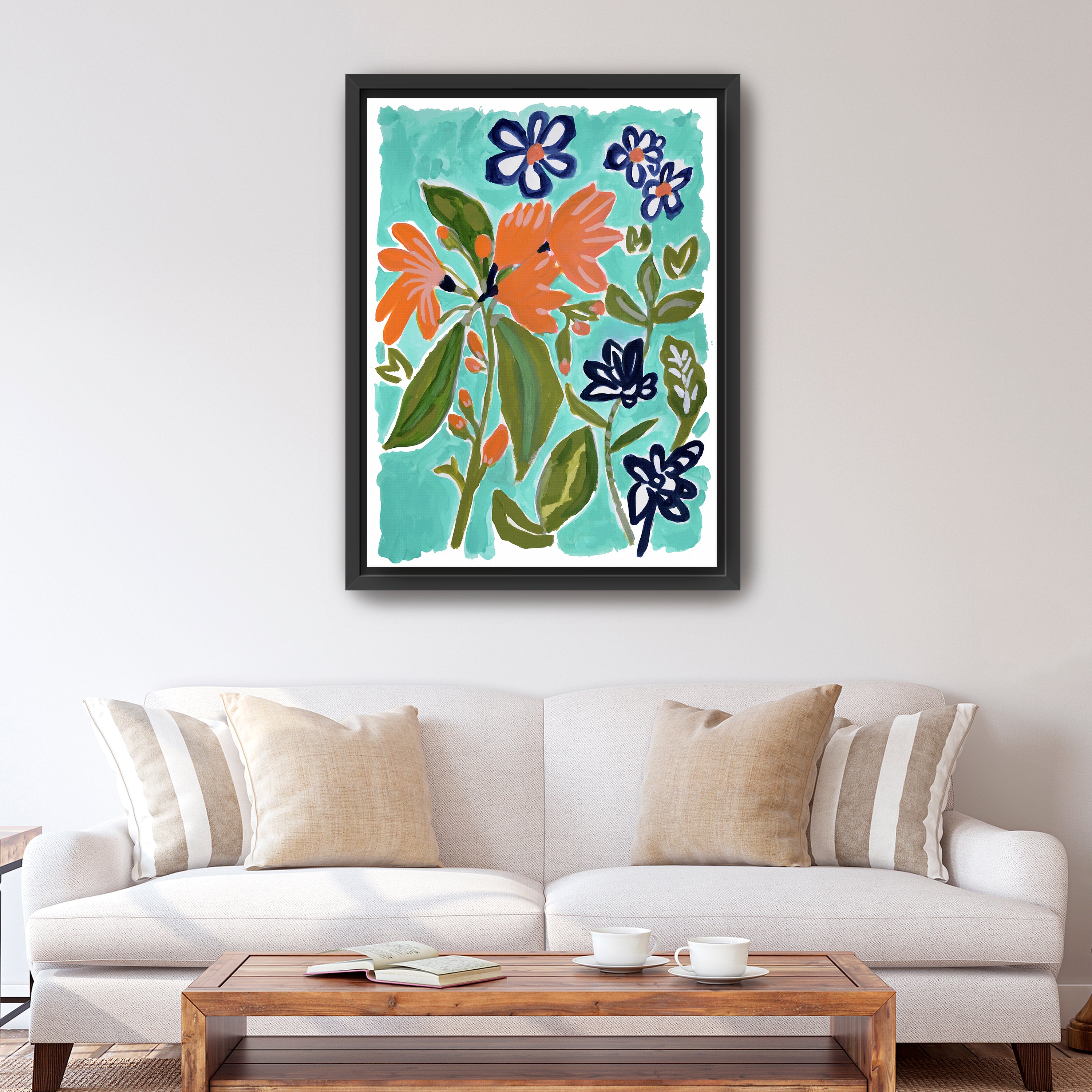 Old Florida Flowers 1 Canvas Giclee