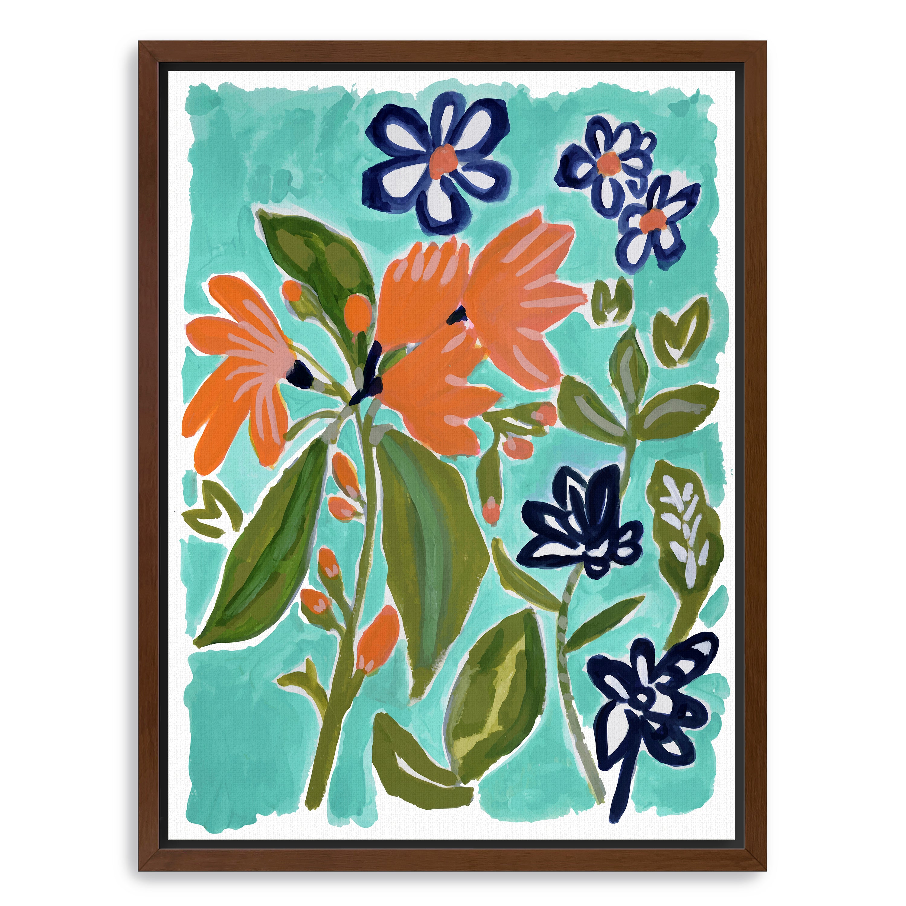 Old Florida Flowers 1 Canvas Giclee