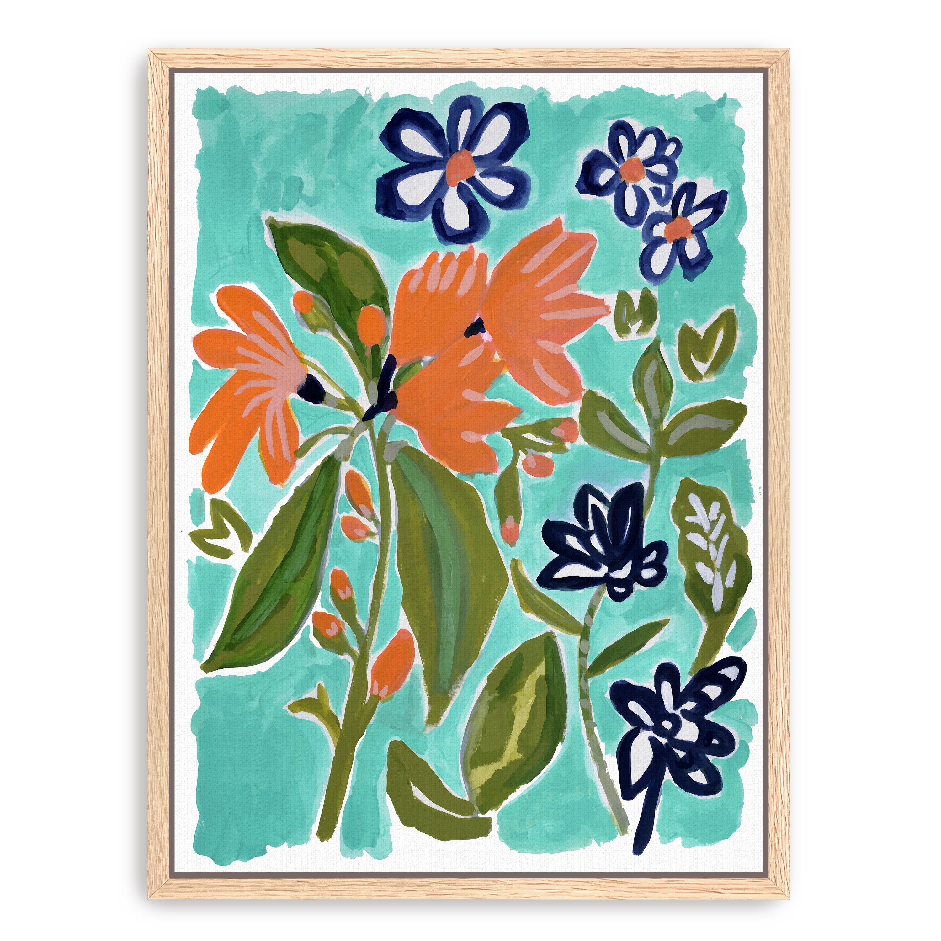 Old Florida Flowers 1 Canvas Giclee