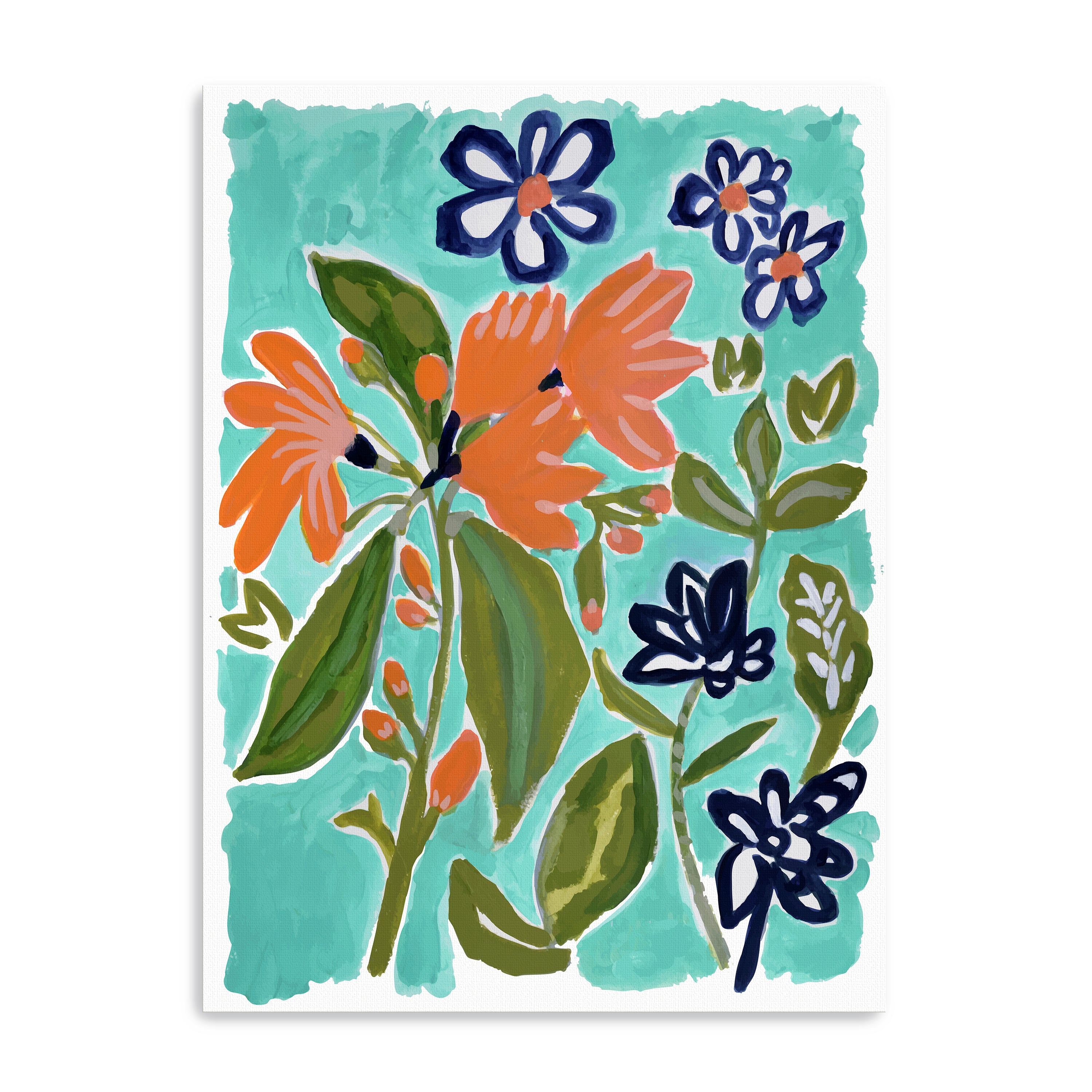 Old Florida Flowers 1 Canvas Giclee