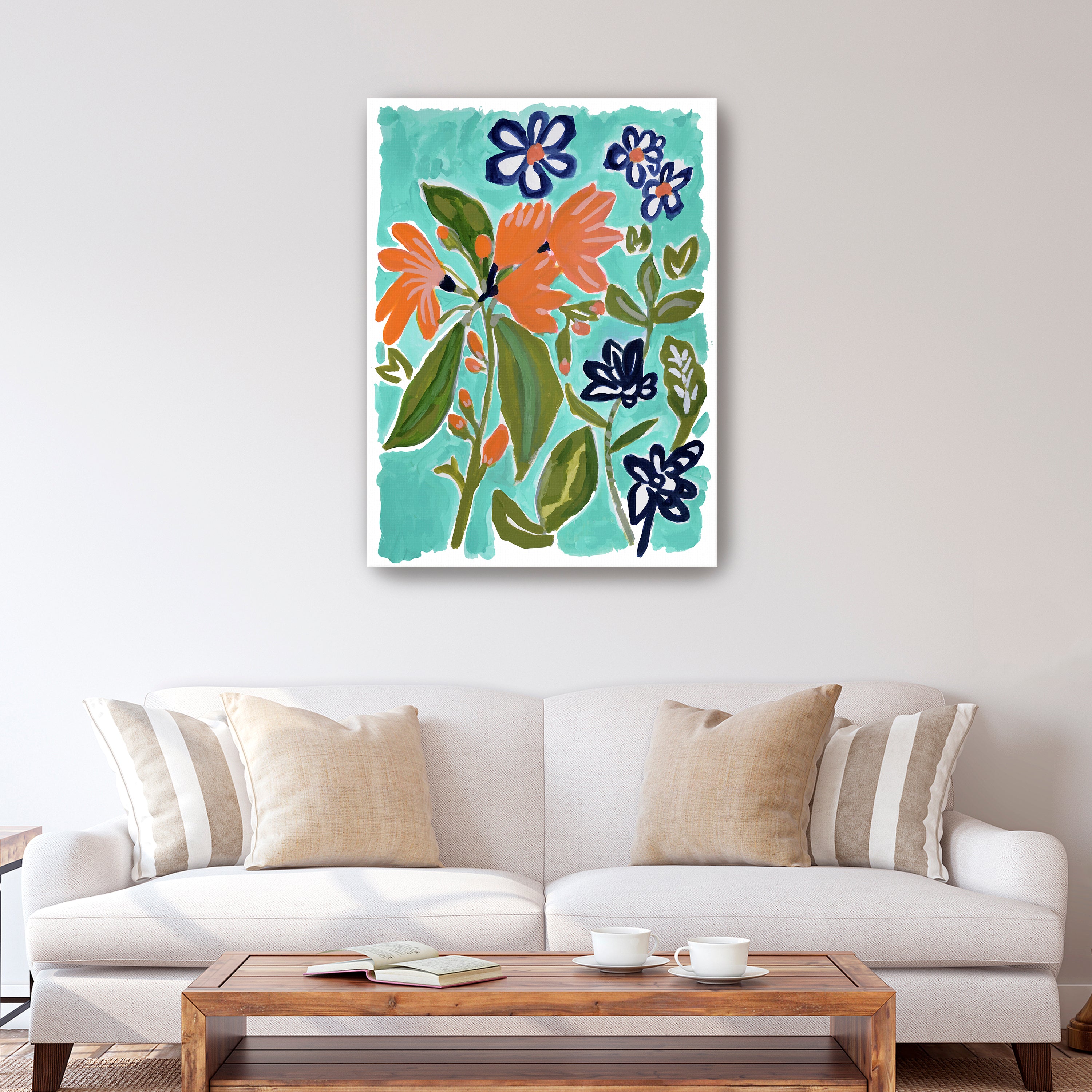 Old Florida Flowers 1 Canvas Giclee