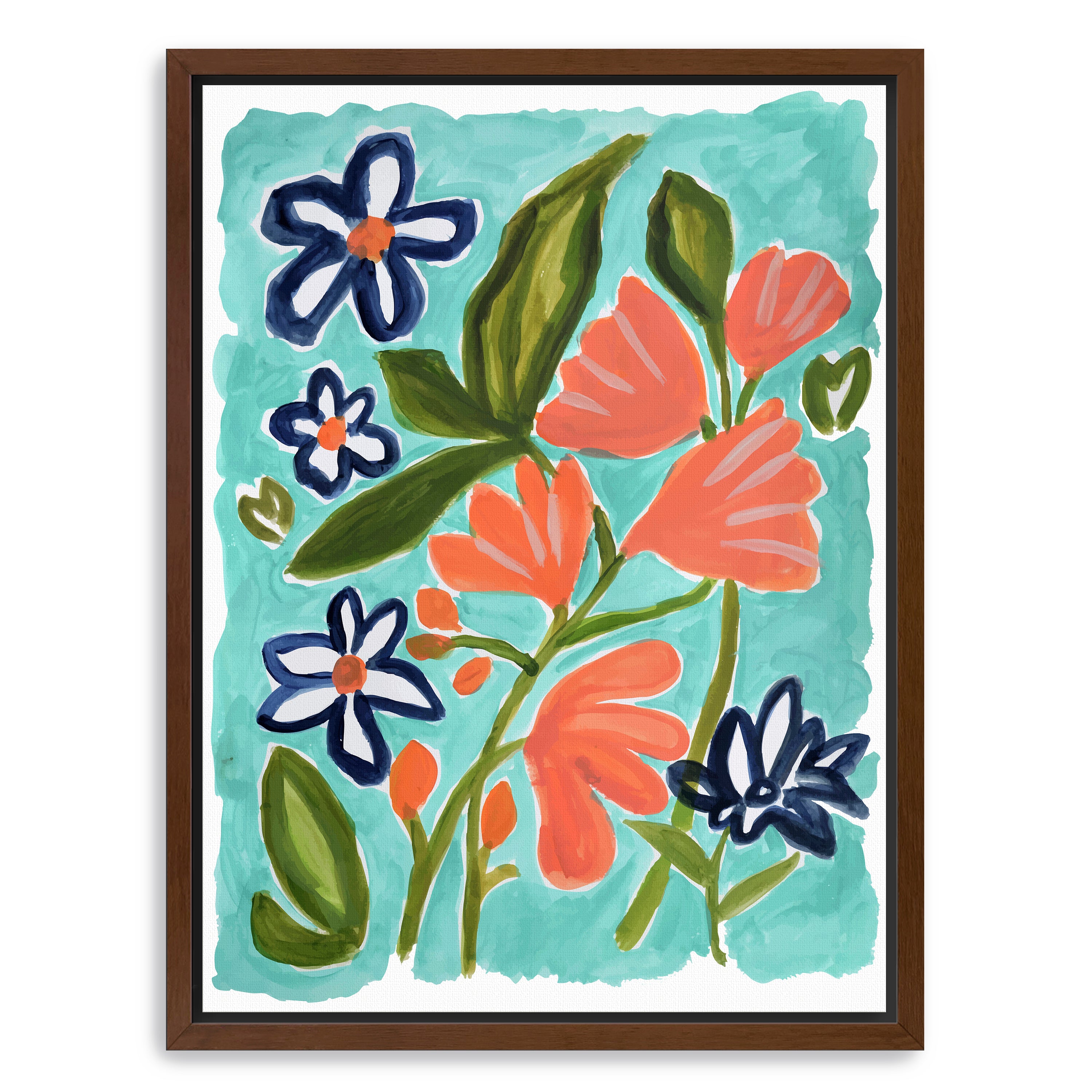 Old Florida Flowers 2 Canvas Giclee