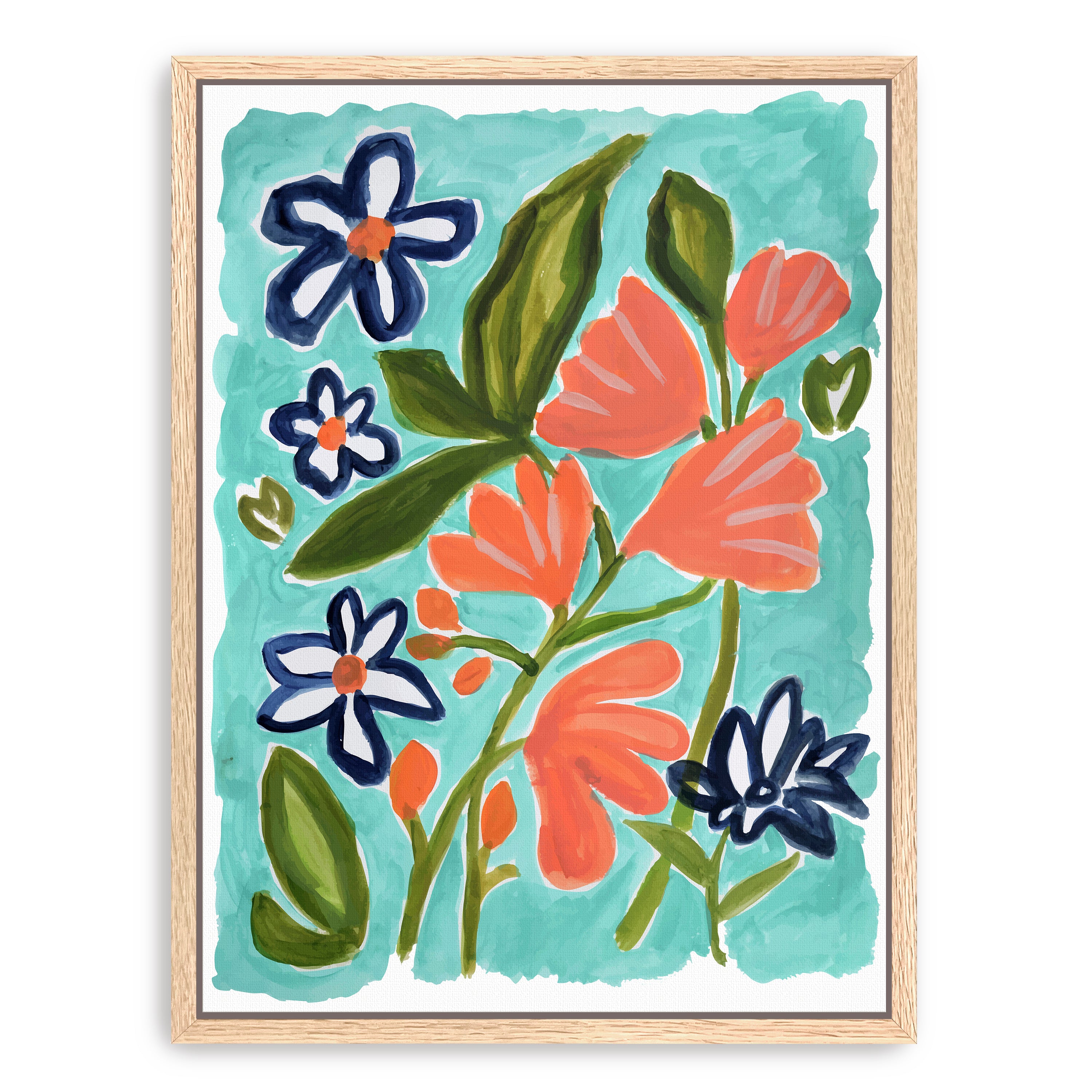 Old Florida Flowers 2 Canvas Giclee