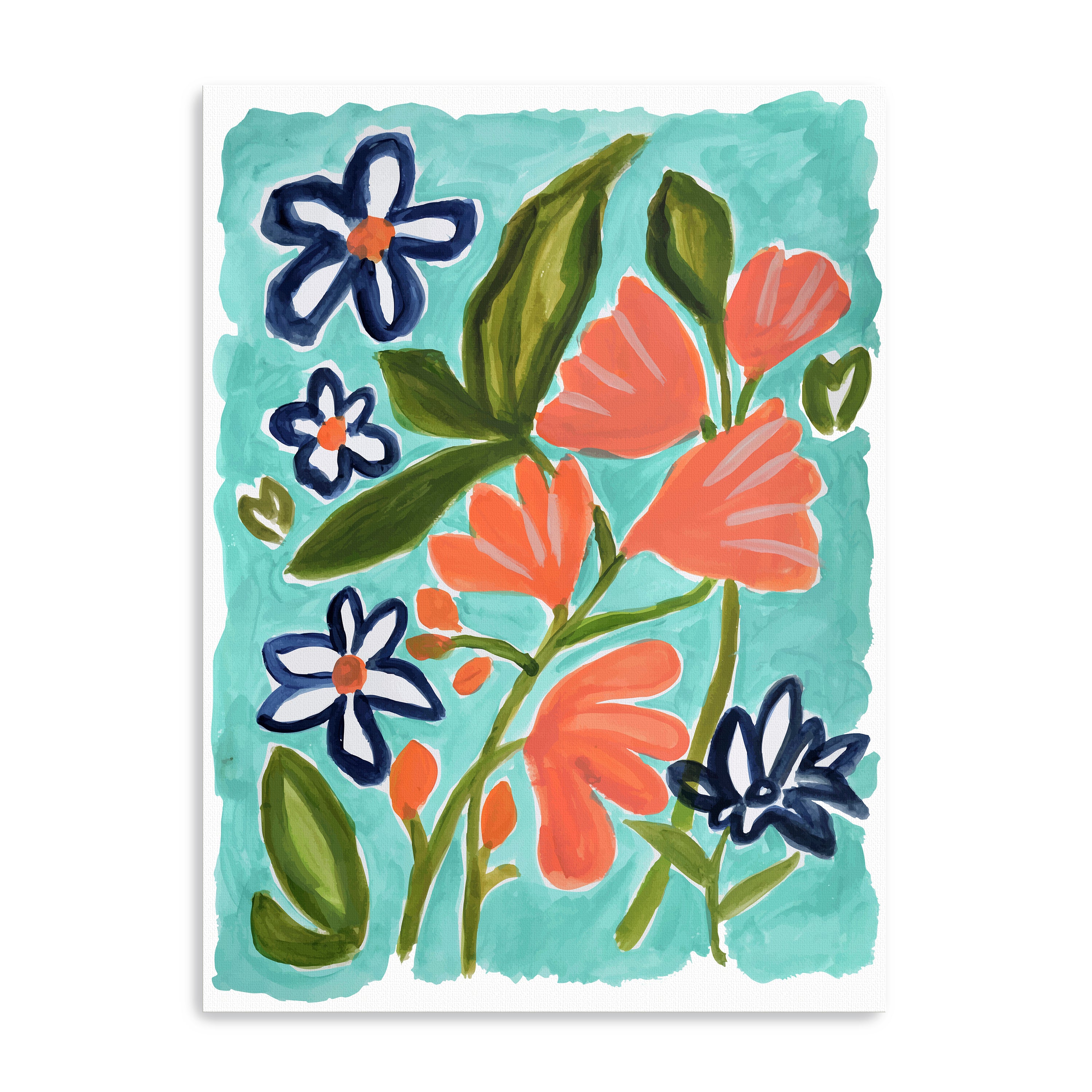 Old Florida Flowers 2 Canvas Giclee