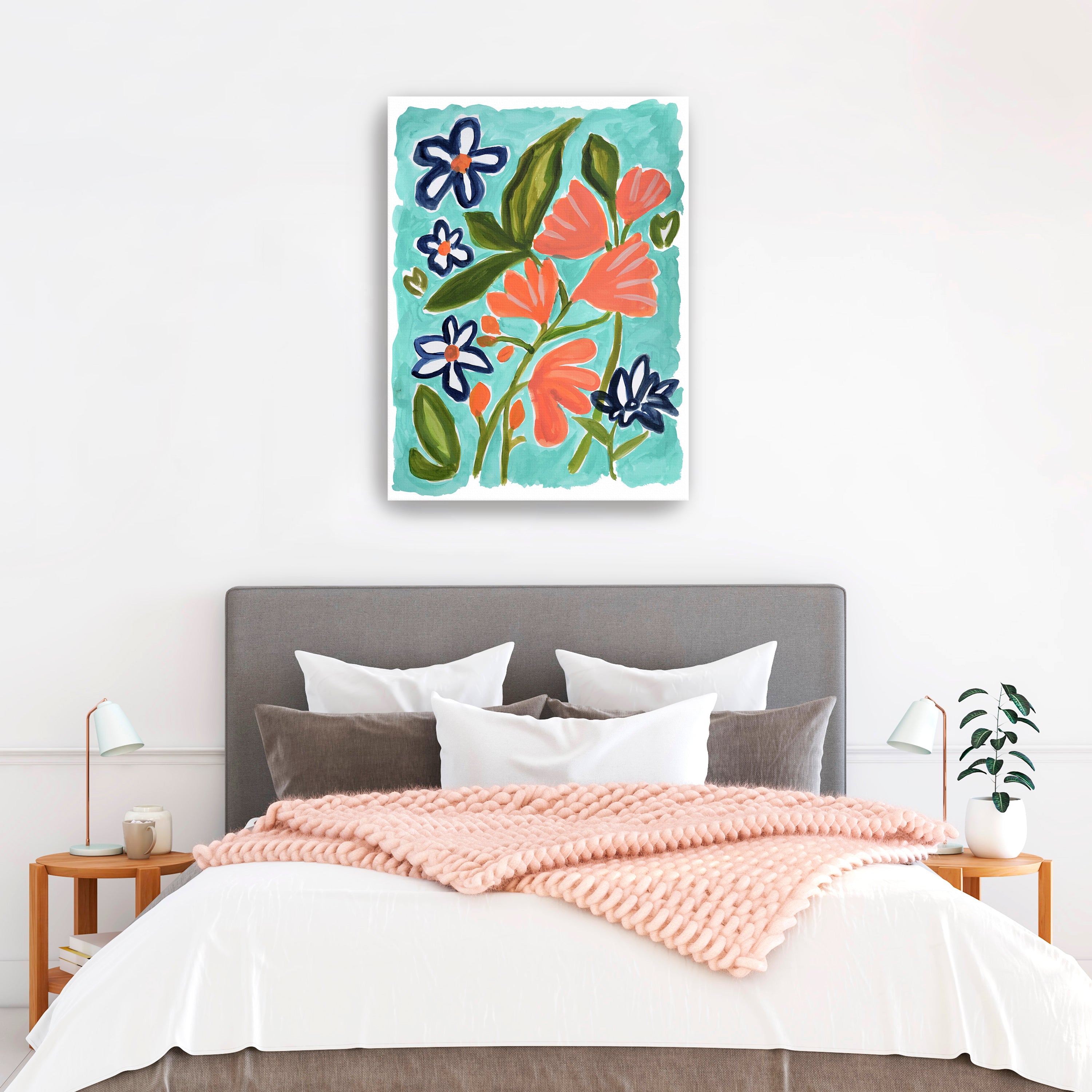 Old Florida Flowers 2 Canvas Giclee