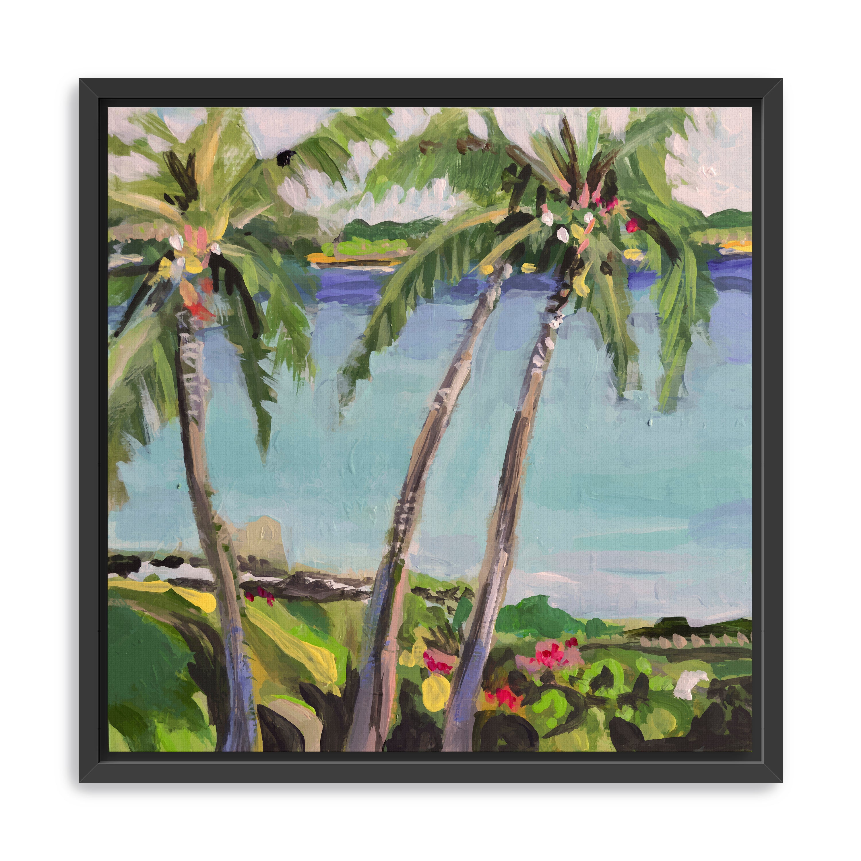 Coastal Palms Canvas Giclee