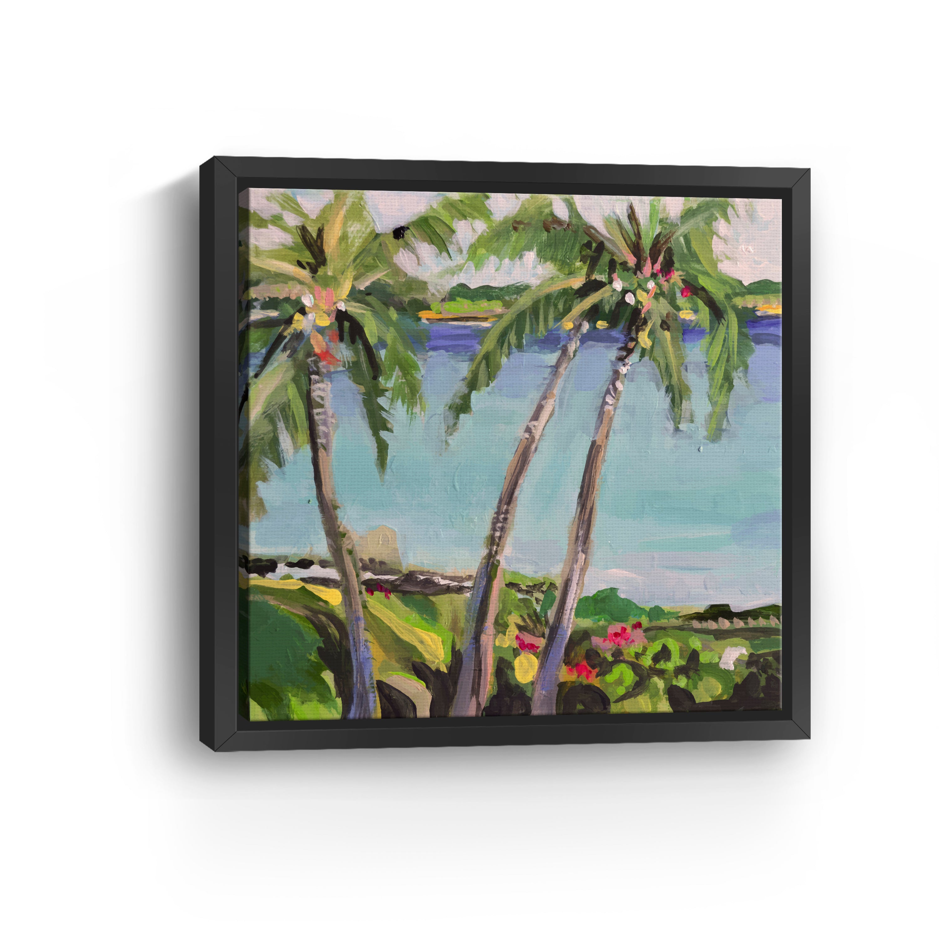 Coastal Palms Canvas Giclee