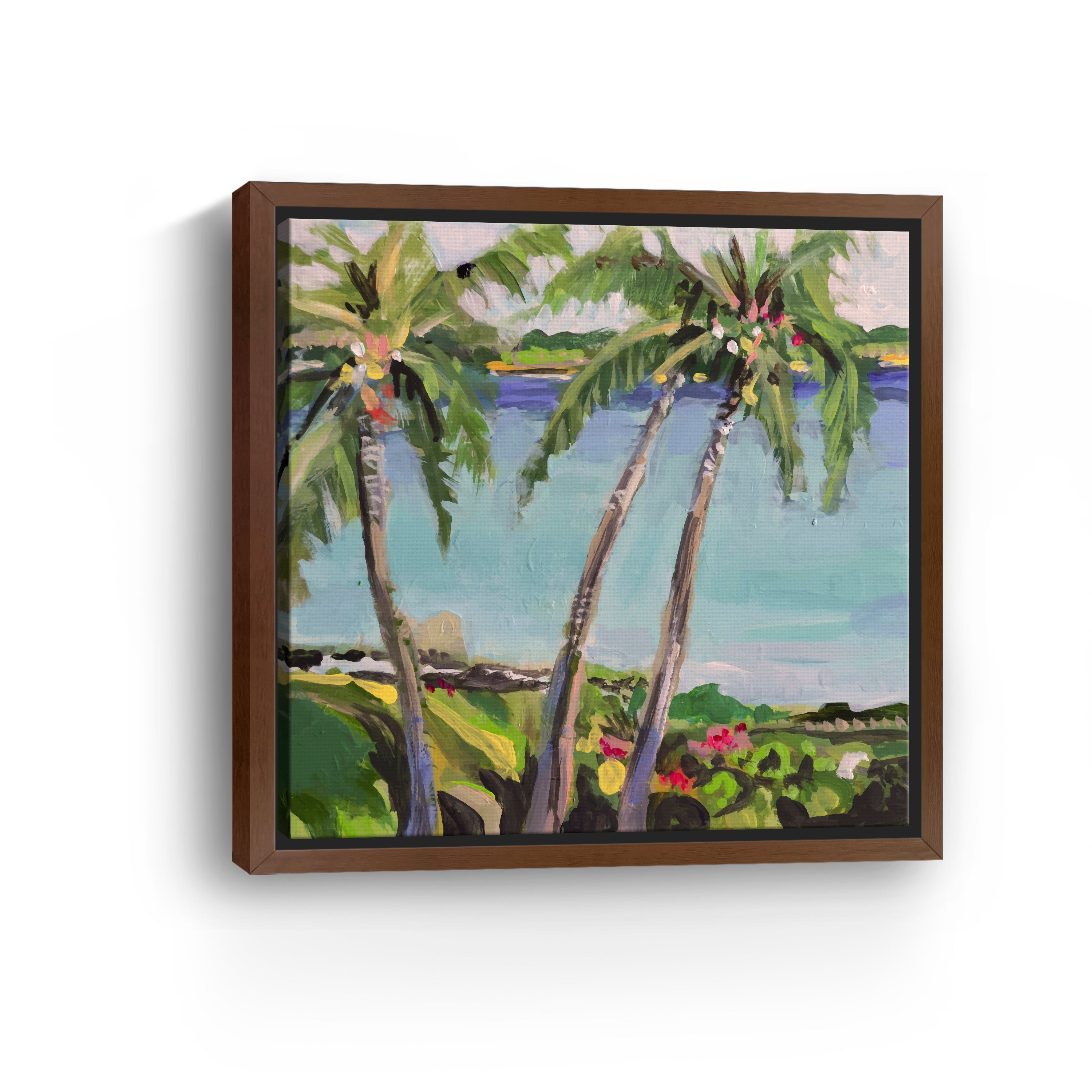 Coastal Palms Canvas Giclee