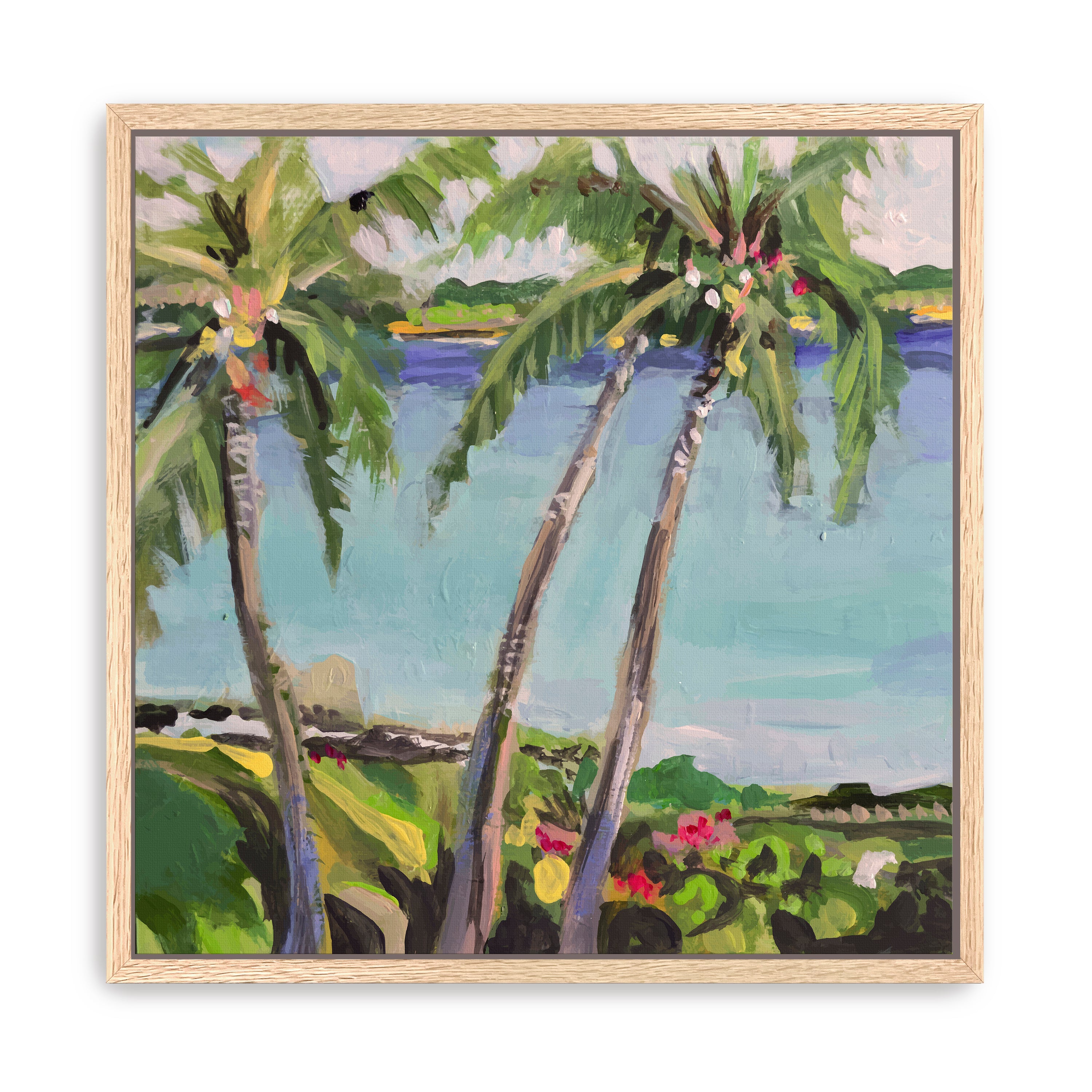 Coastal Palms Canvas Giclee