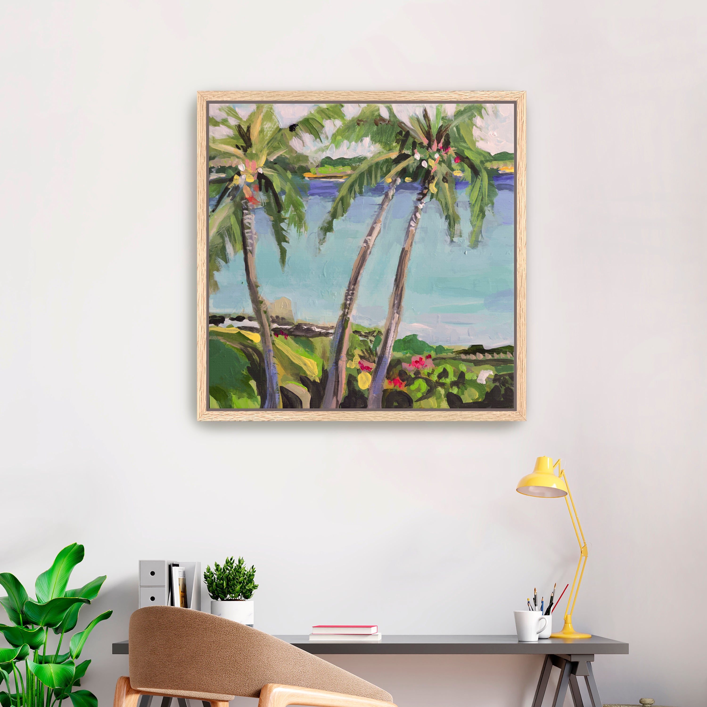 Coastal Palms Canvas Giclee