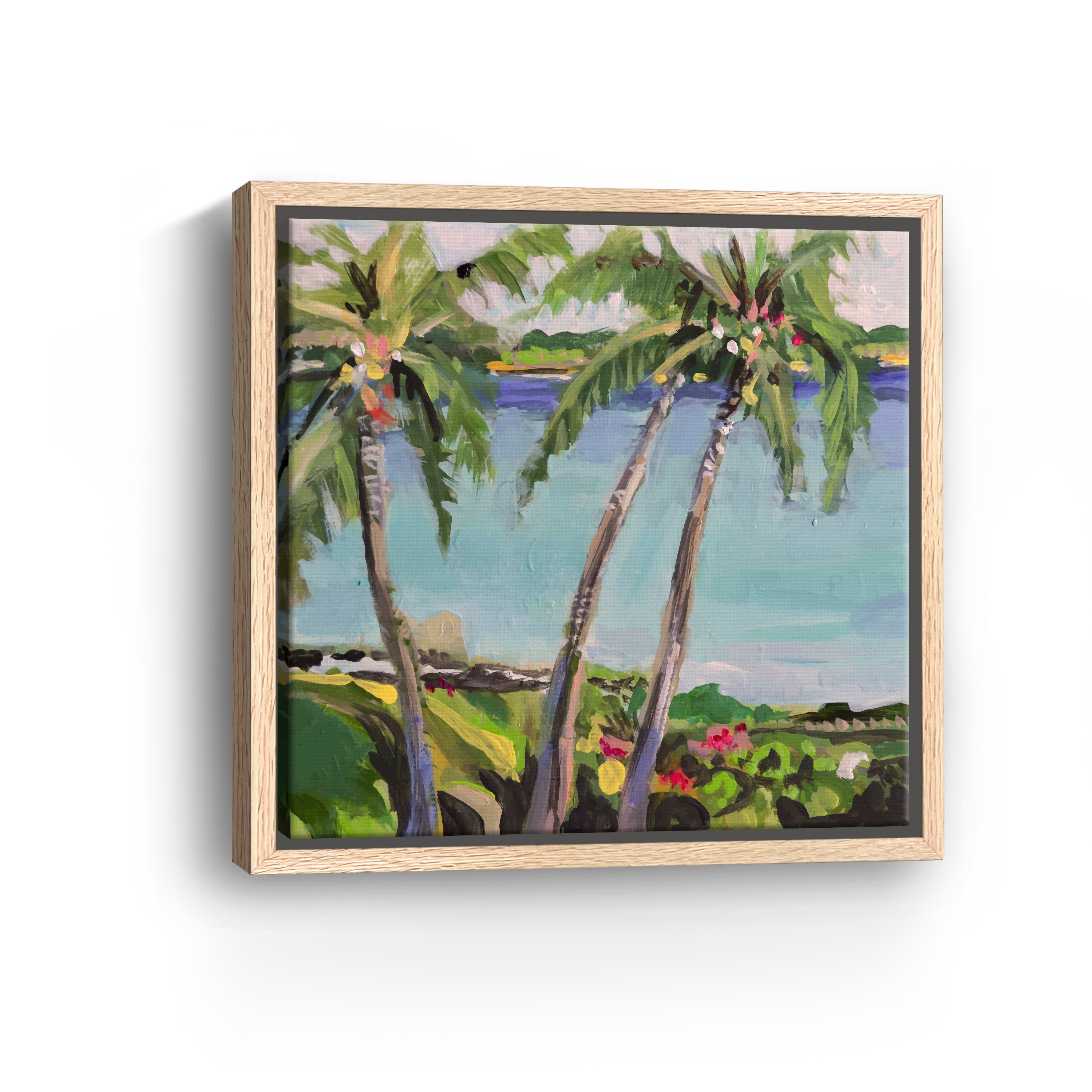 Coastal Palms Canvas Giclee