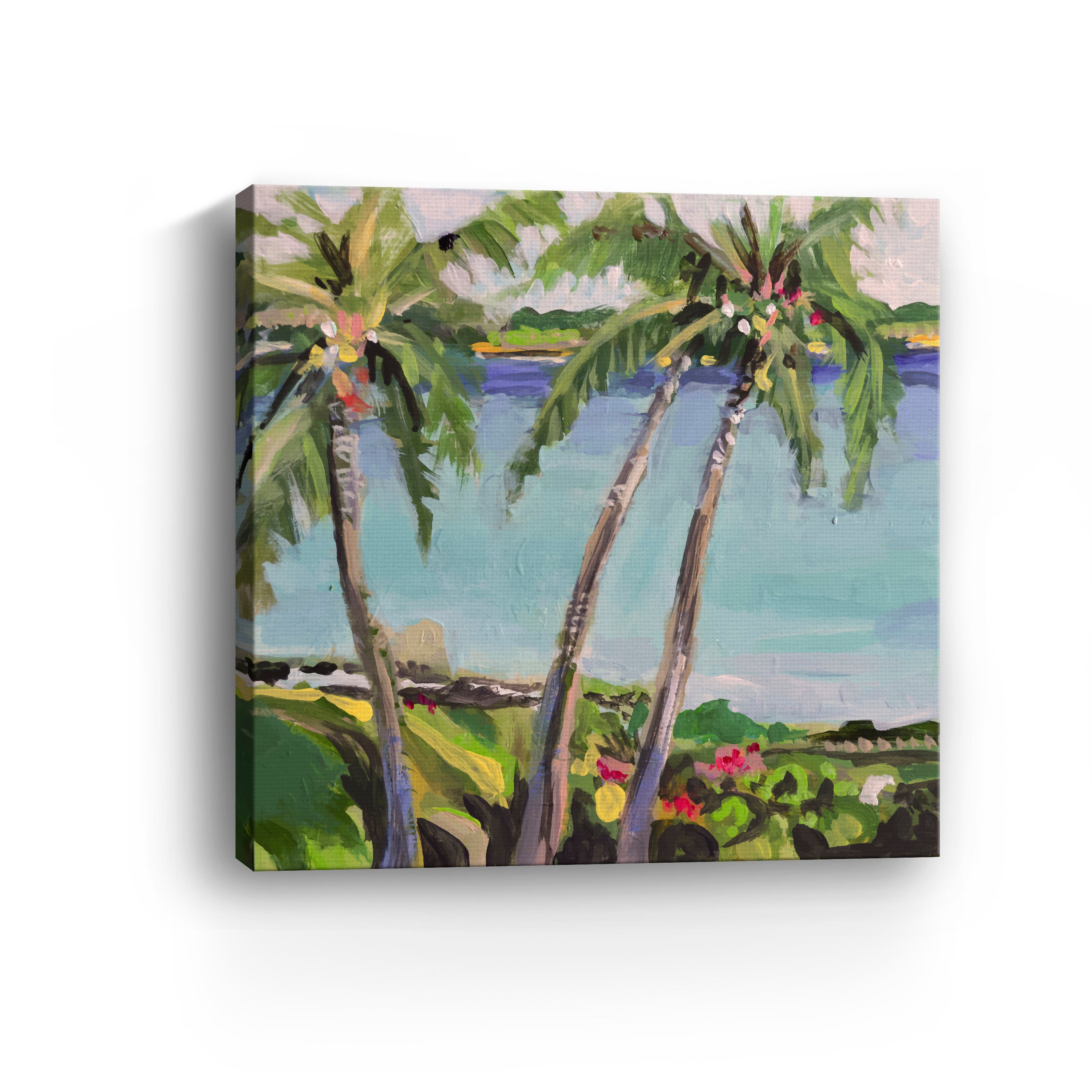Coastal Palms Canvas Giclee