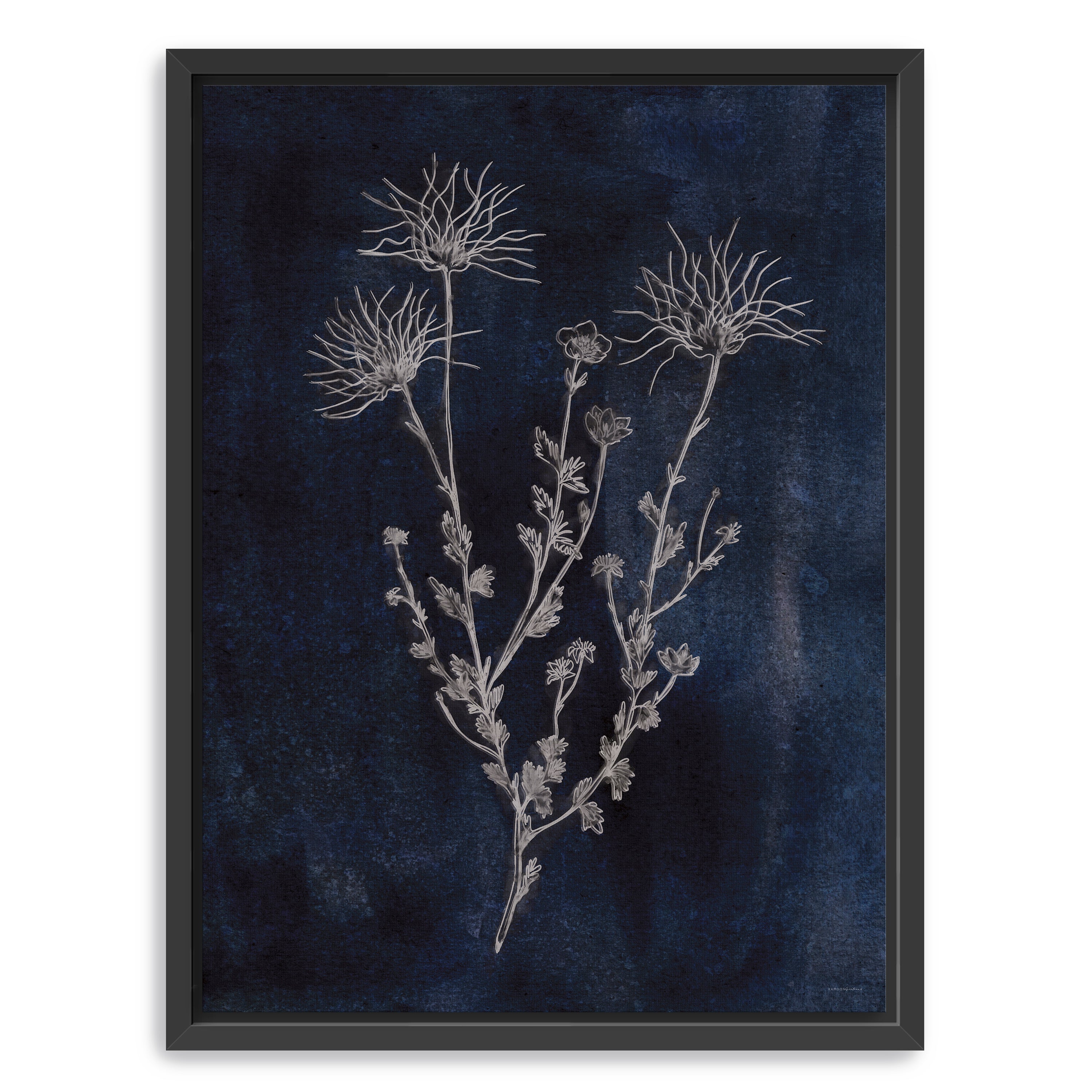 Denim and Blues Canvas Giclee