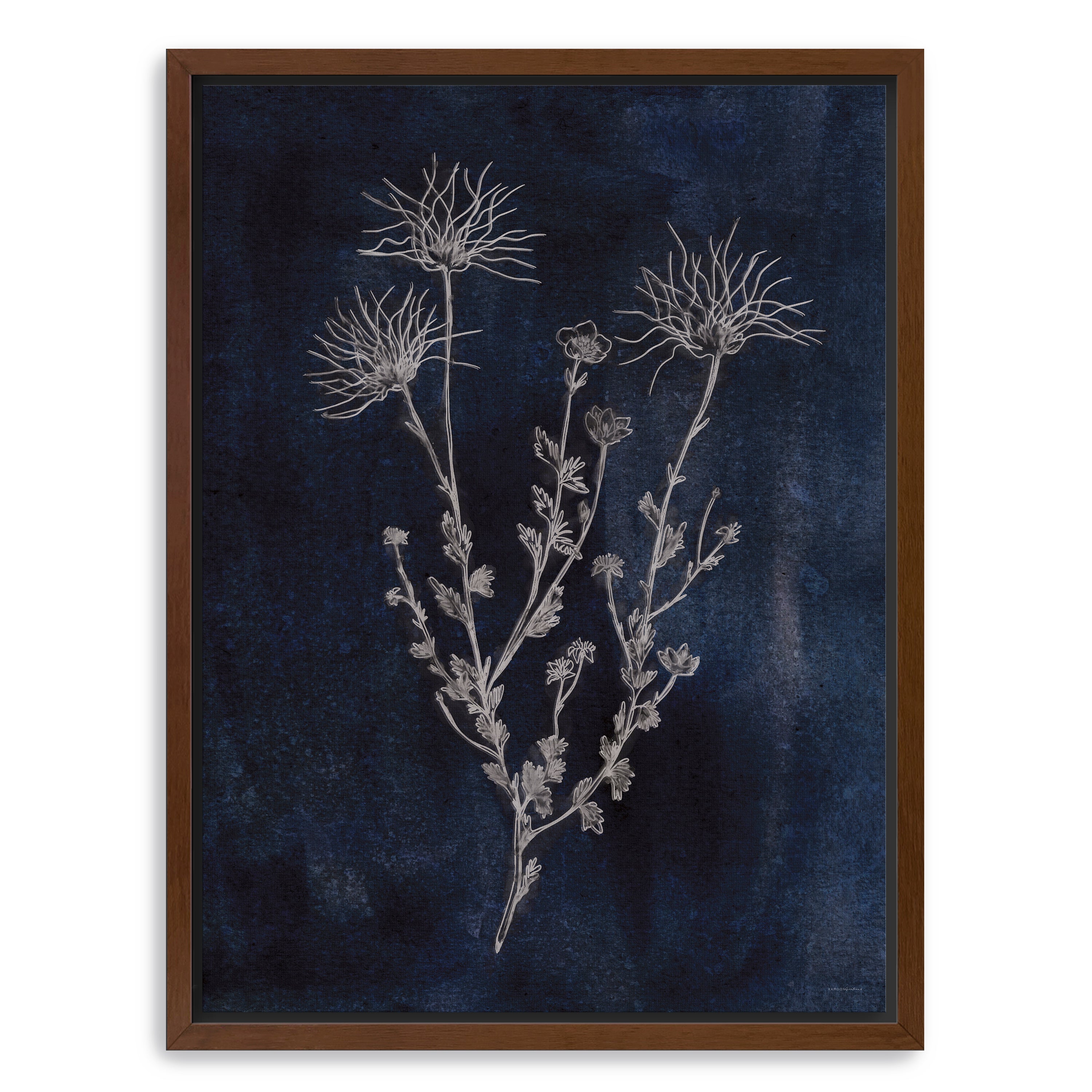 Denim and Blues Canvas Giclee