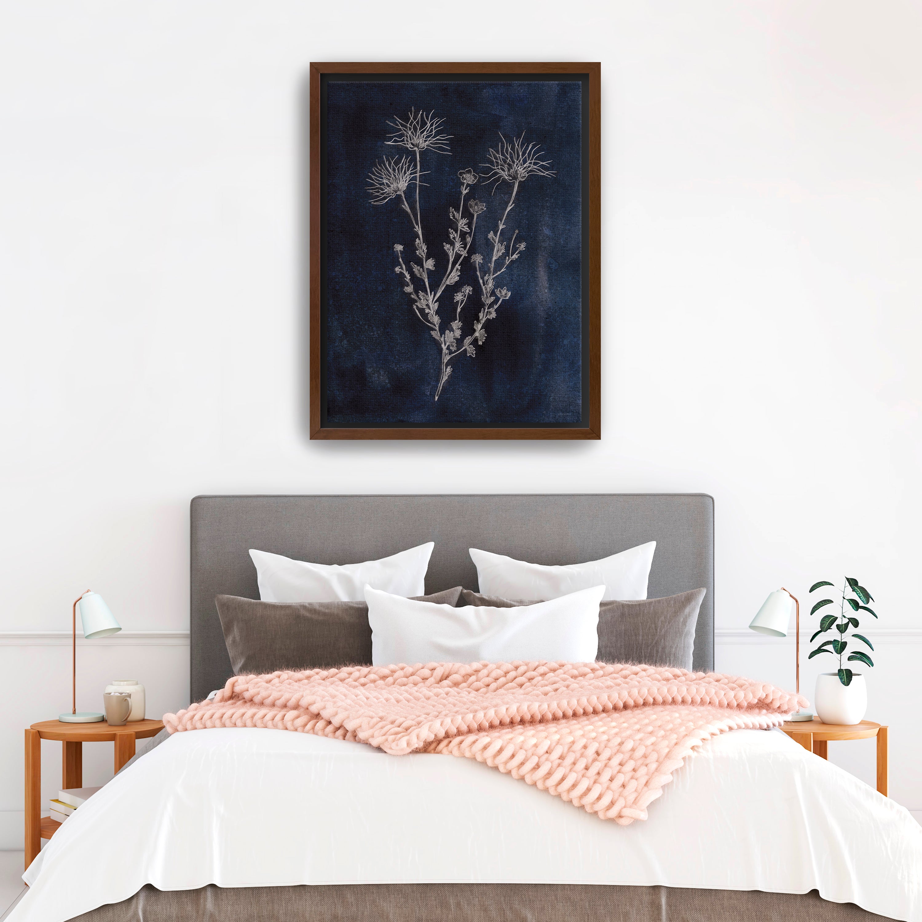 Denim and Blues Canvas Giclee
