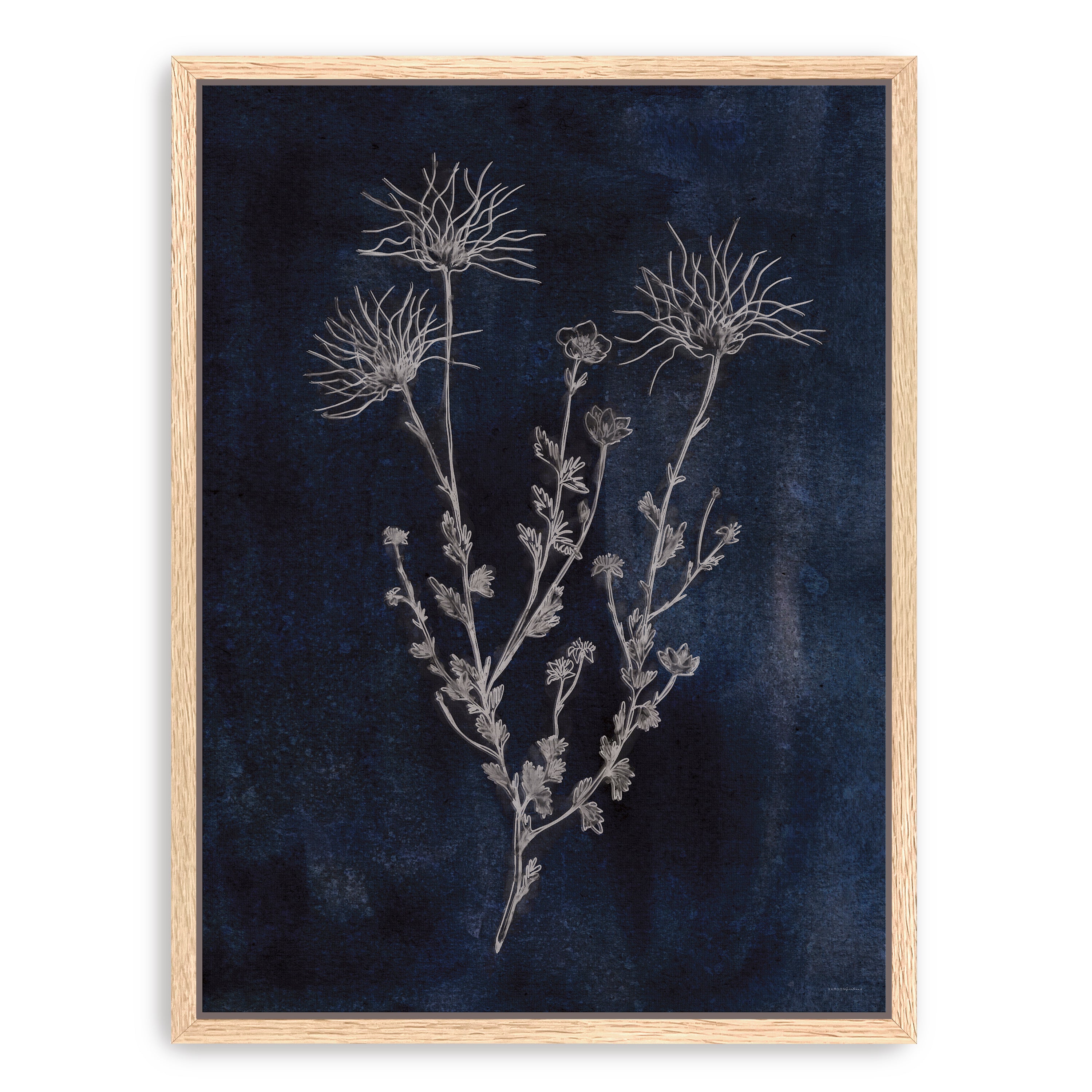 Denim and Blues Canvas Giclee