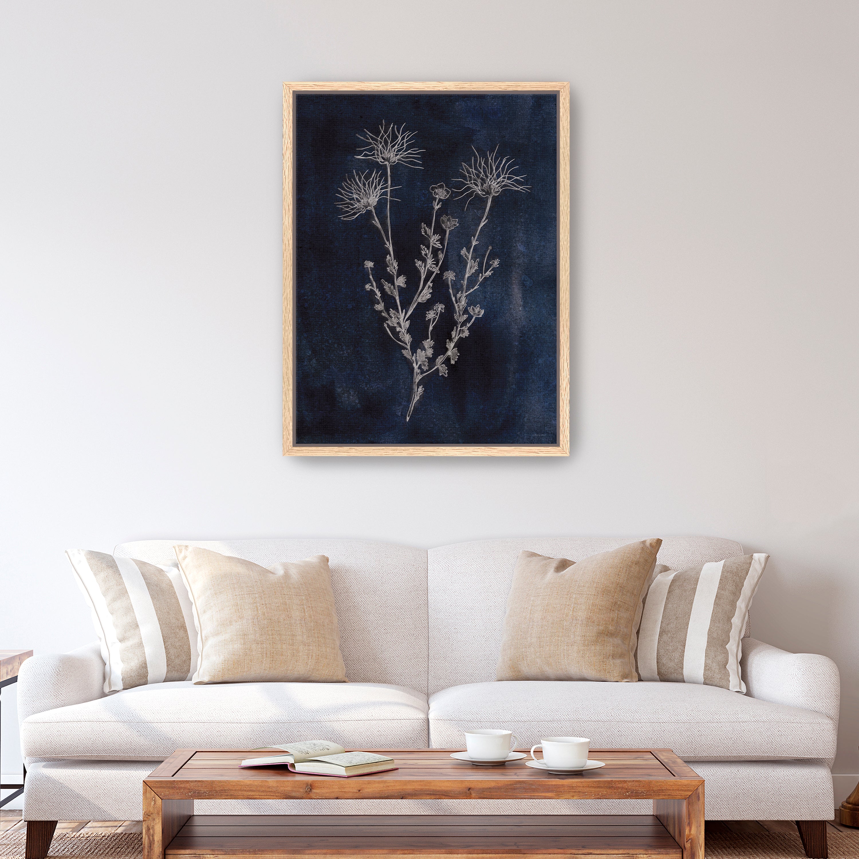 Denim and Blues Canvas Giclee