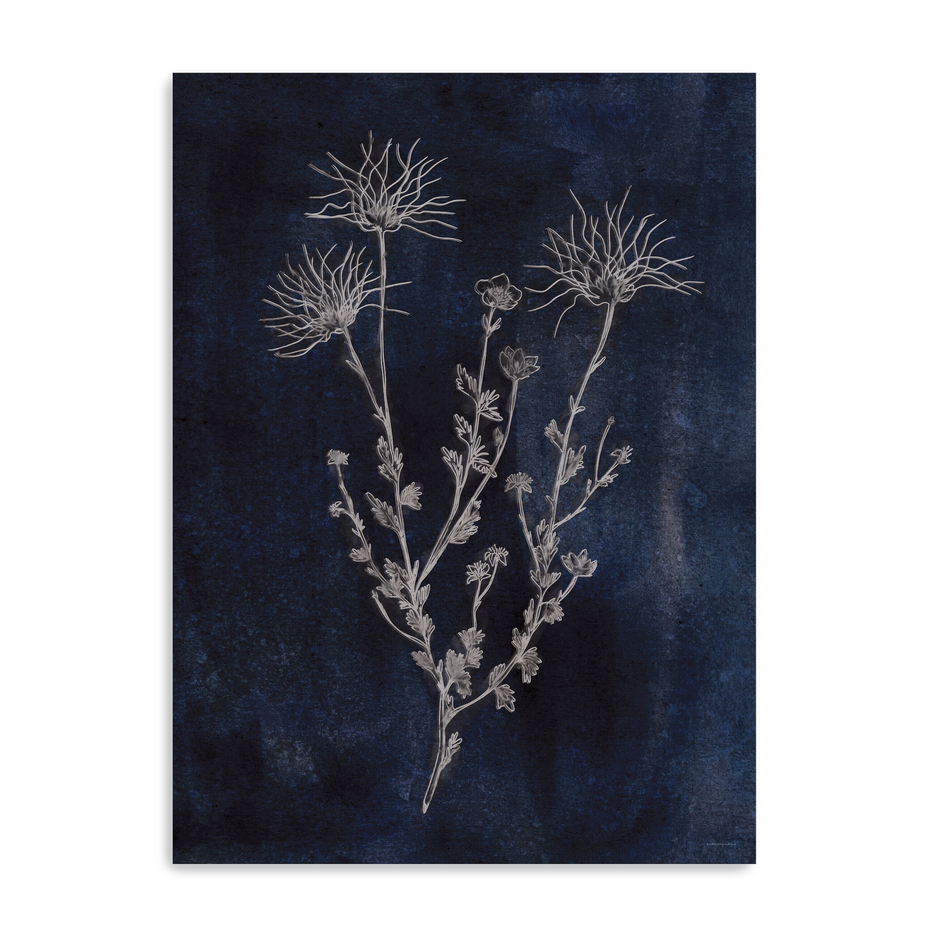 Denim and Blues Canvas Giclee