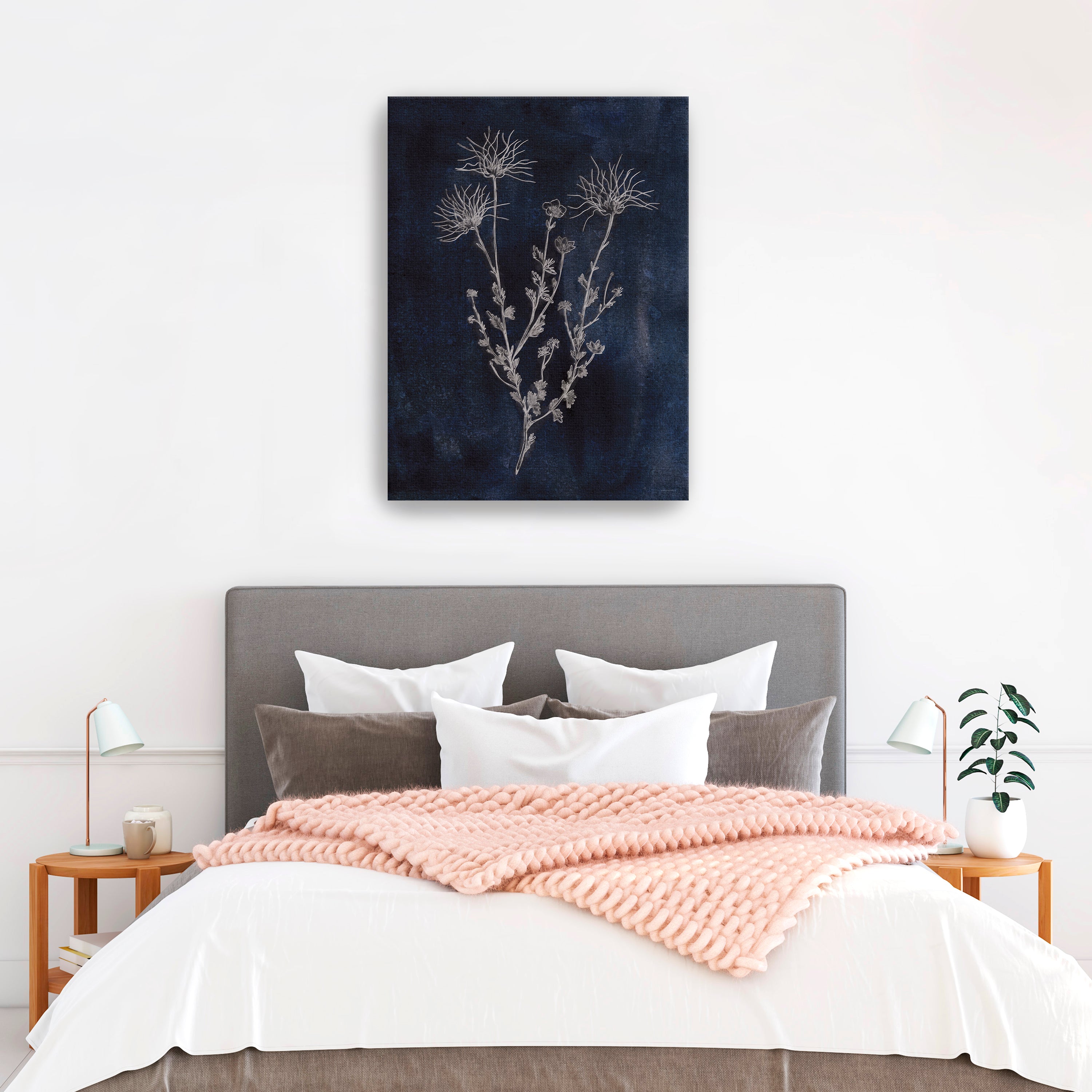 Denim and Blues Canvas Giclee
