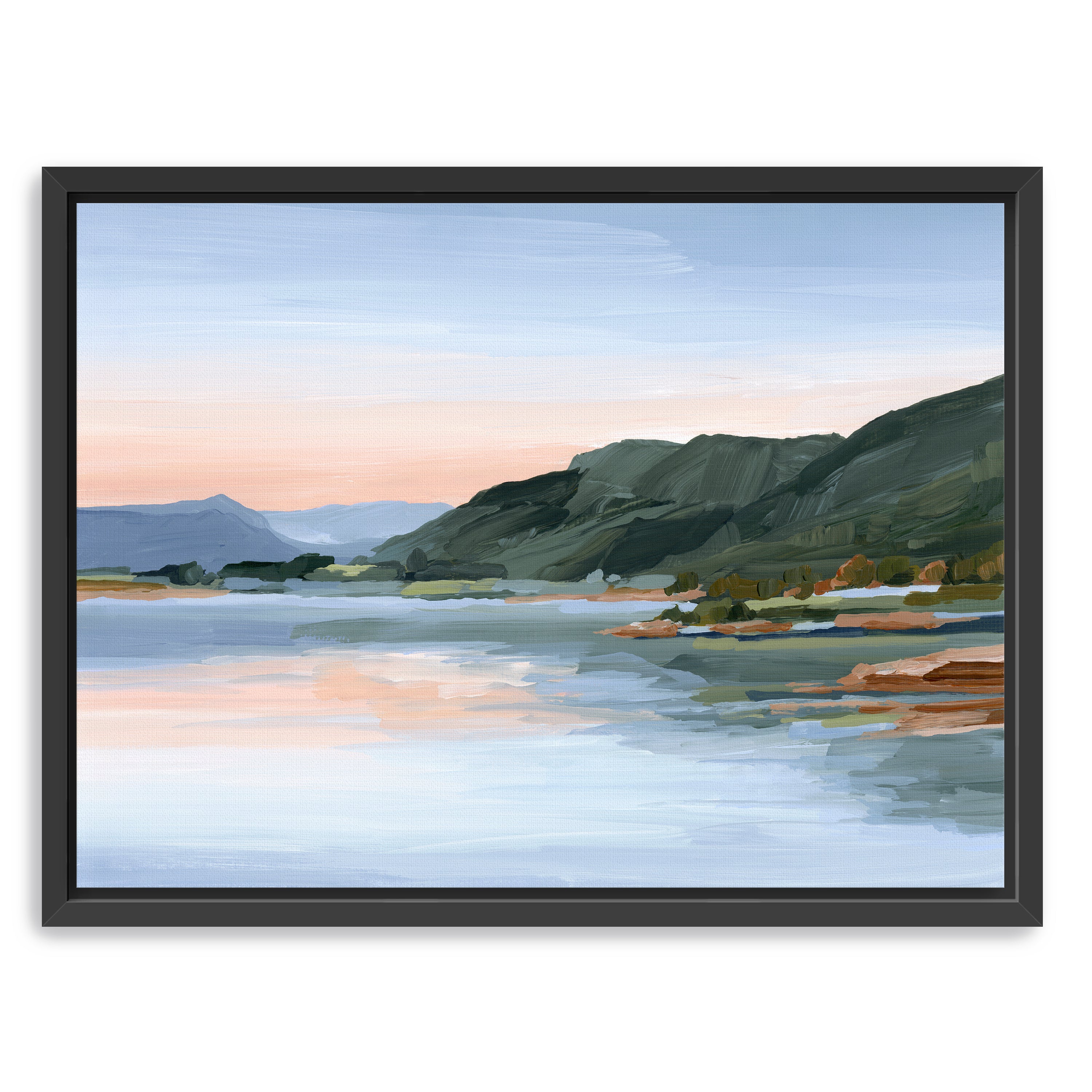 Still Waters Colorado Water Sunset Mountain Canvas Giclee
