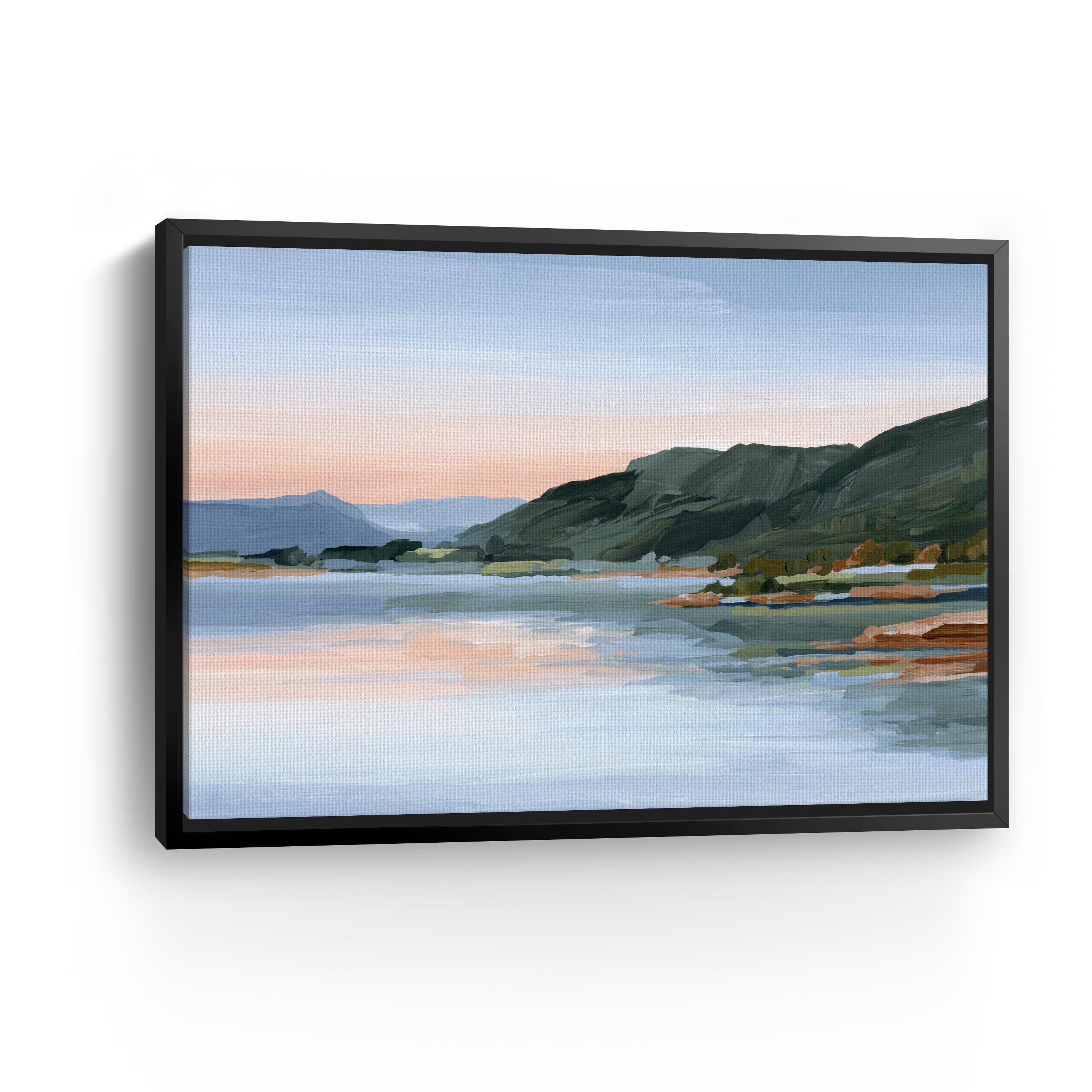 Still Waters Colorado Water Sunset Mountain Canvas Giclee