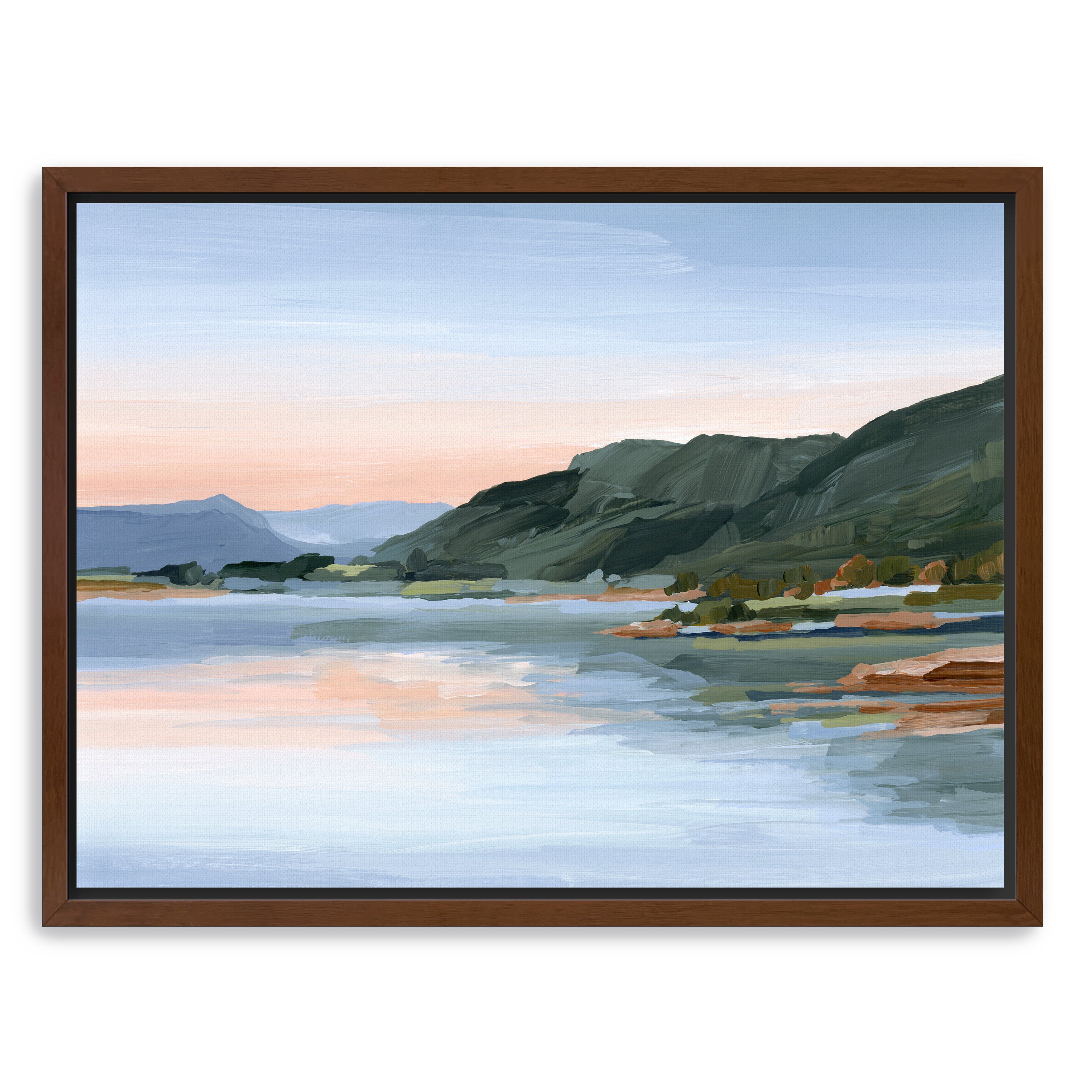 Still Waters Colorado Water Sunset Mountain Canvas Giclee