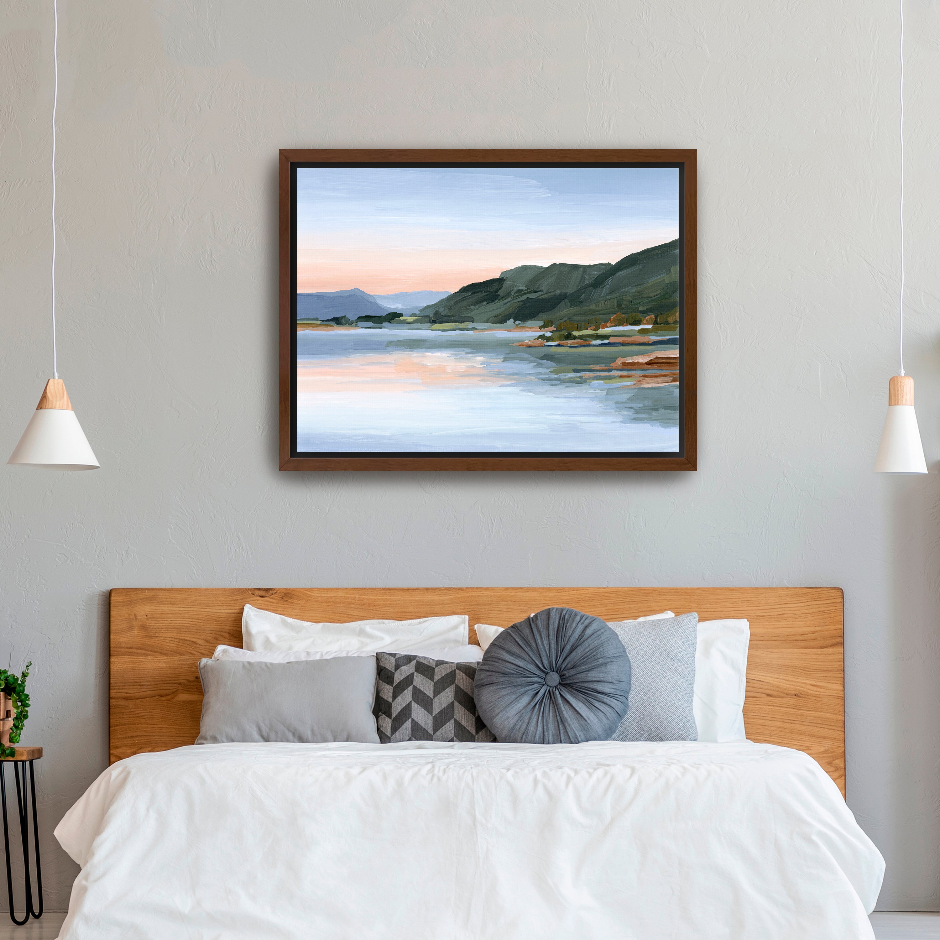 Still Waters Colorado Water Sunset Mountain Canvas Giclee