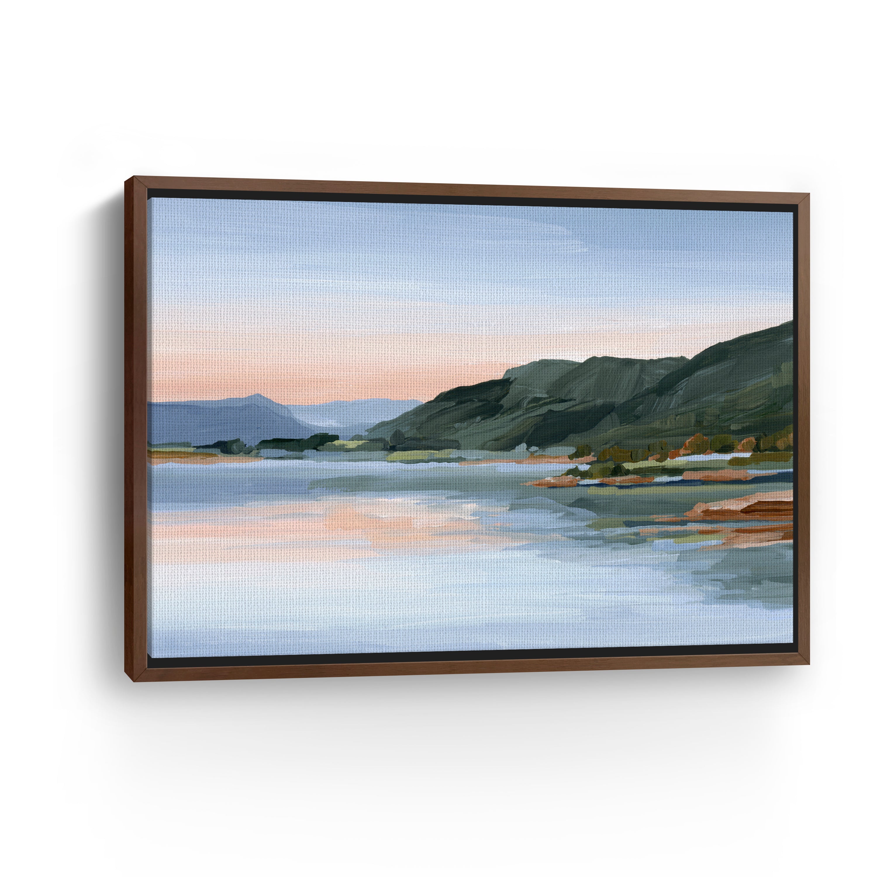 Still Waters Colorado Water Sunset Mountain Canvas Giclee