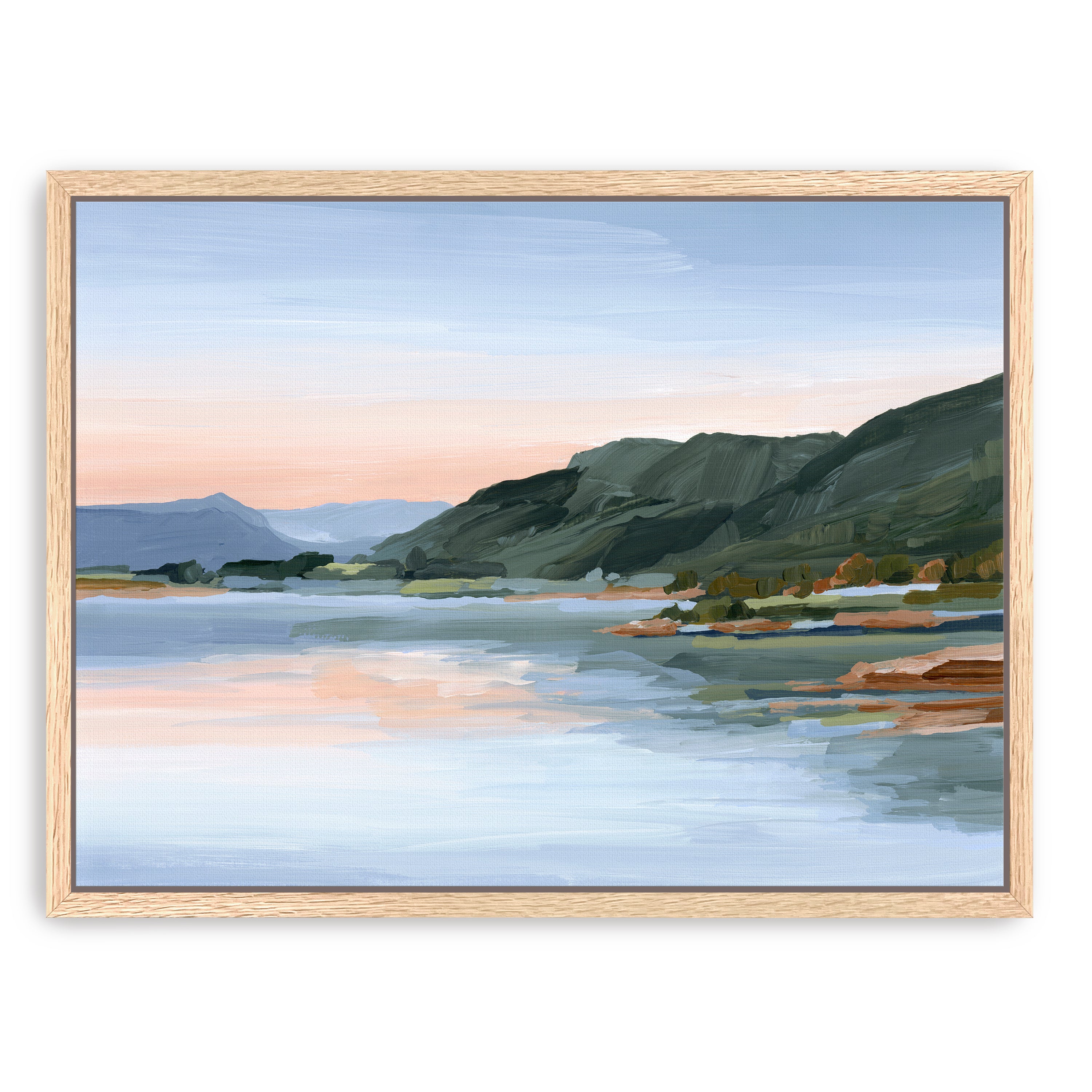 Still Waters Colorado Water Sunset Mountain Canvas Giclee